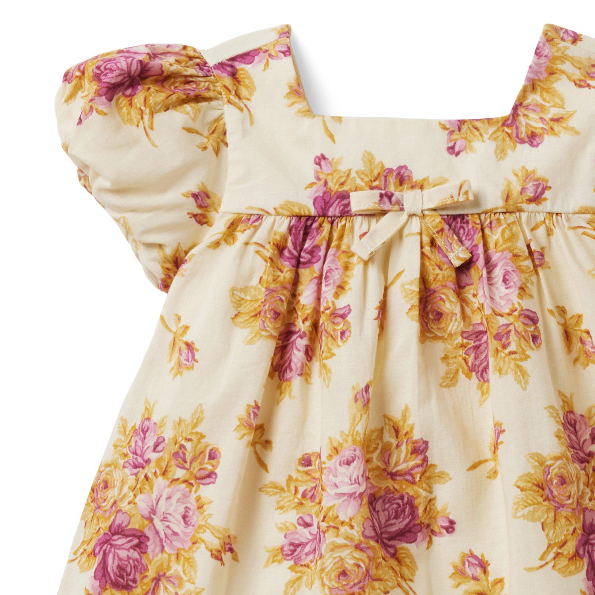 Baby Floral Puff Sleeve Matching Set image number 2