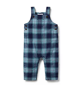 Baby Plaid Twill Overall