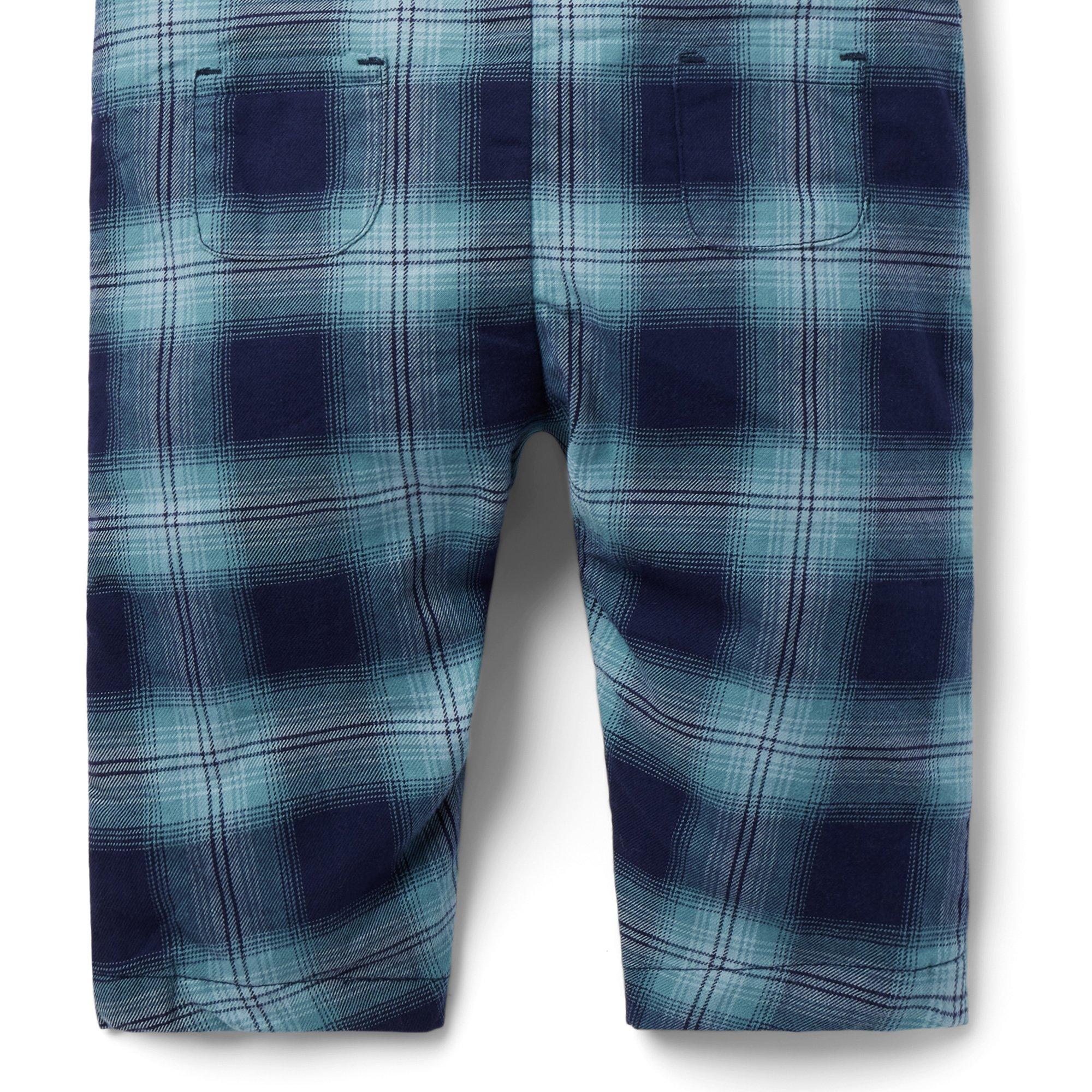 Baby Plaid Twill Overall image number 3