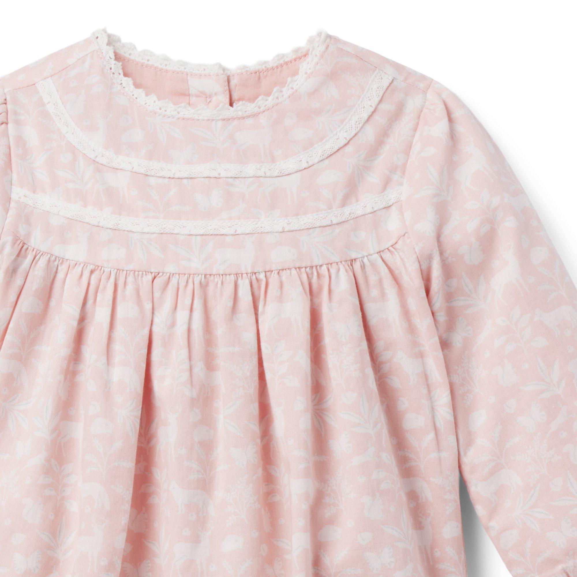 Baby Woodland Lace Trim Romper image number 2