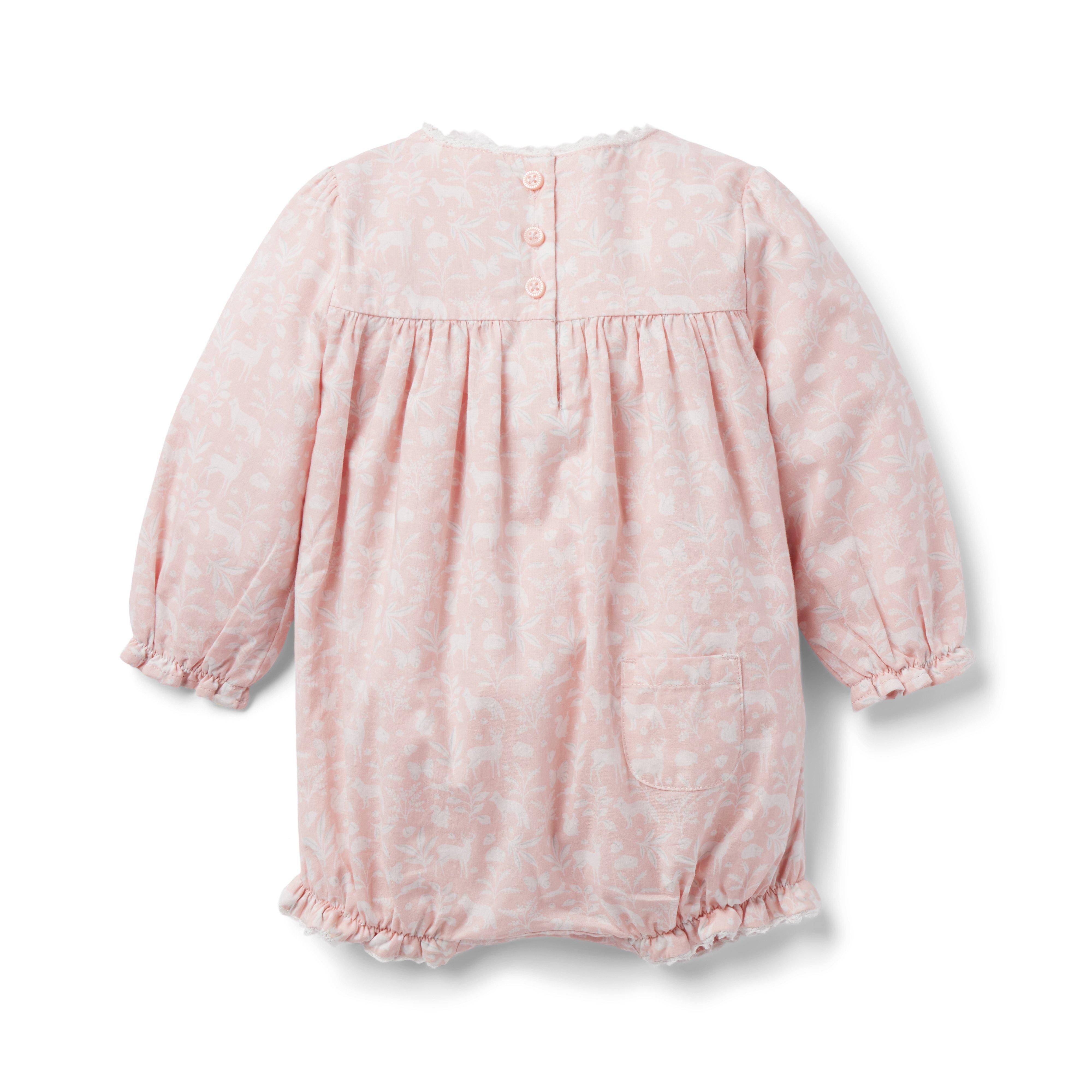 Baby Woodland Lace Trim Romper image number 1