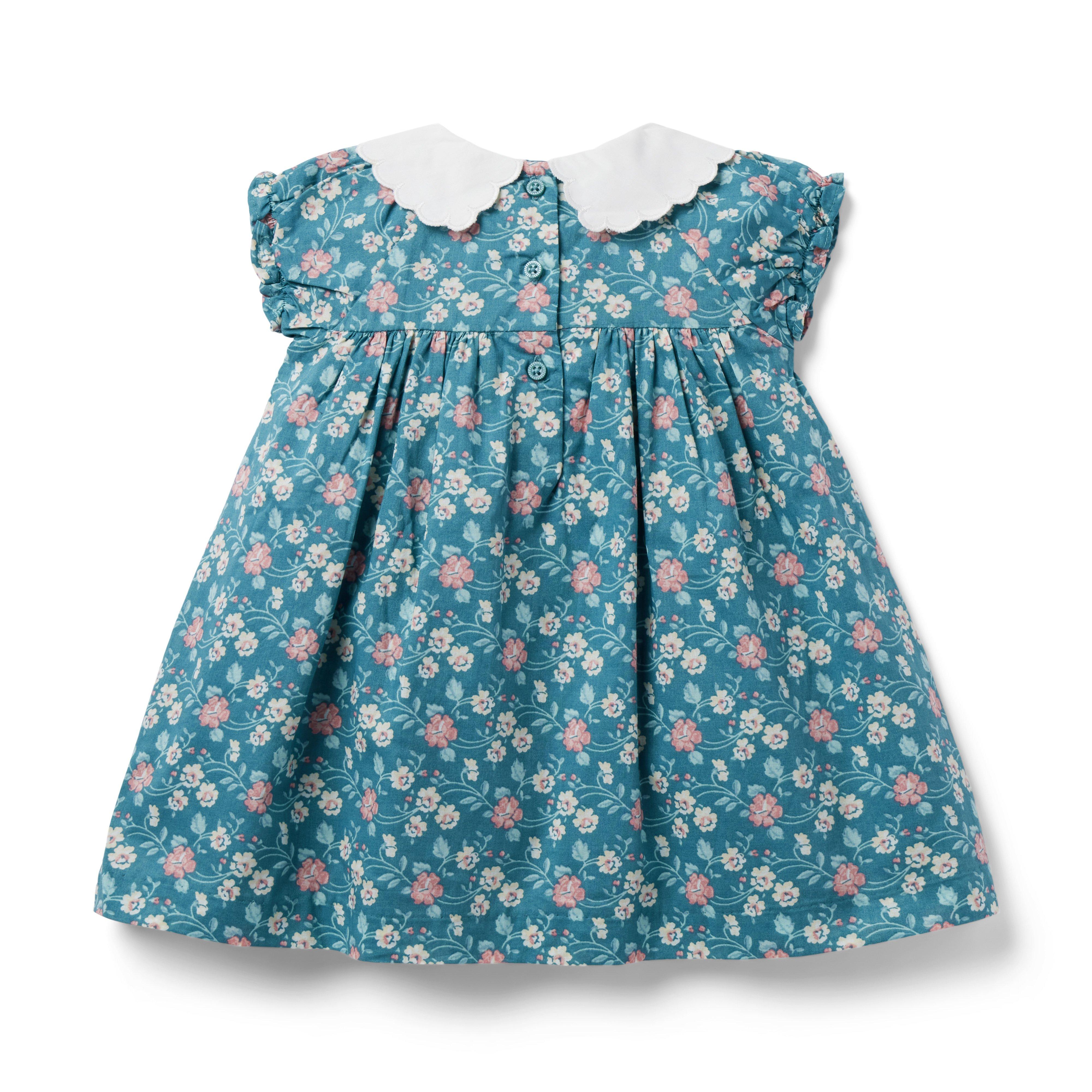 Baby Floral Scallop Collar Dress image number 1