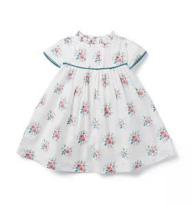Baby Floral Pintuck Dress