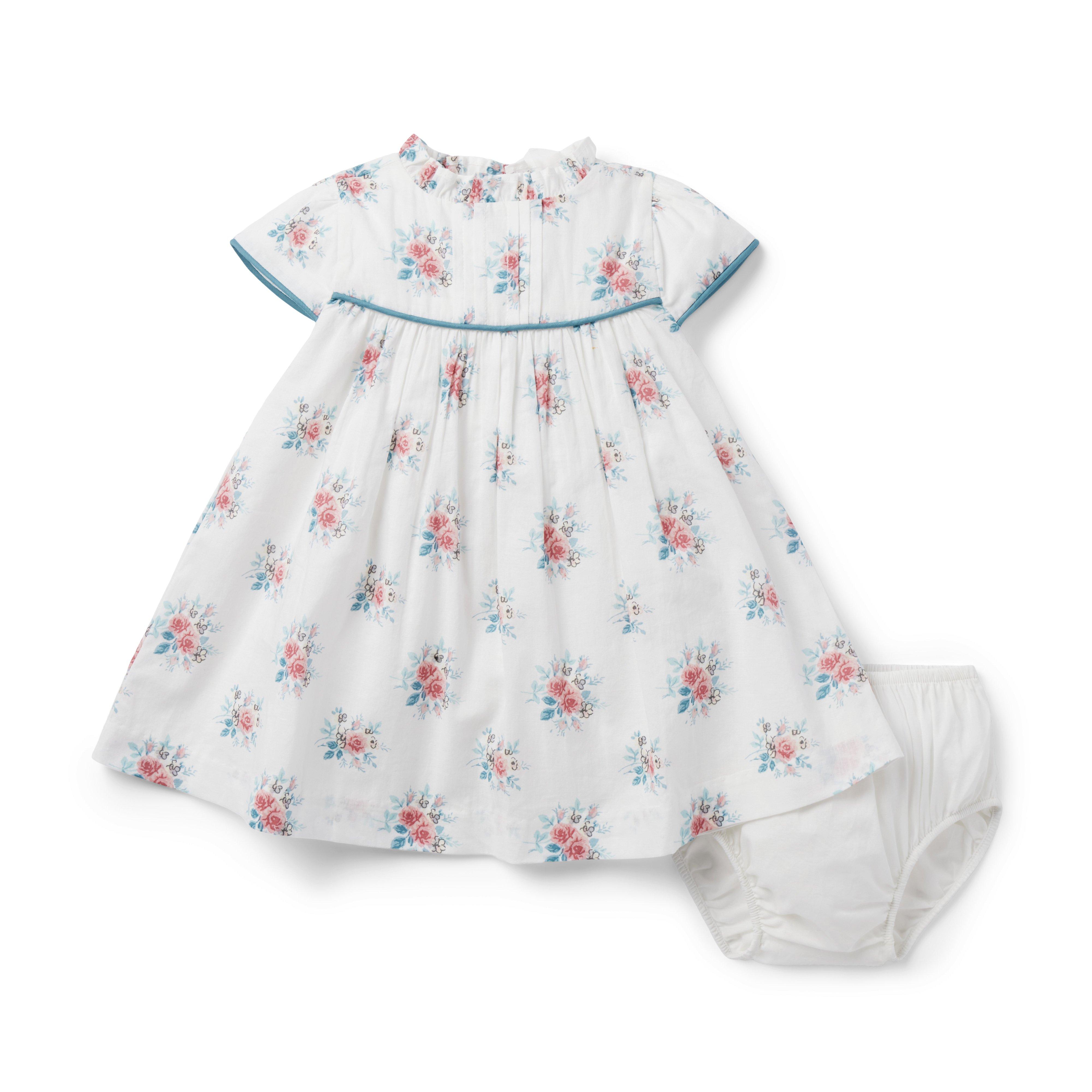 Baby Floral Pintuck Dress image number 2