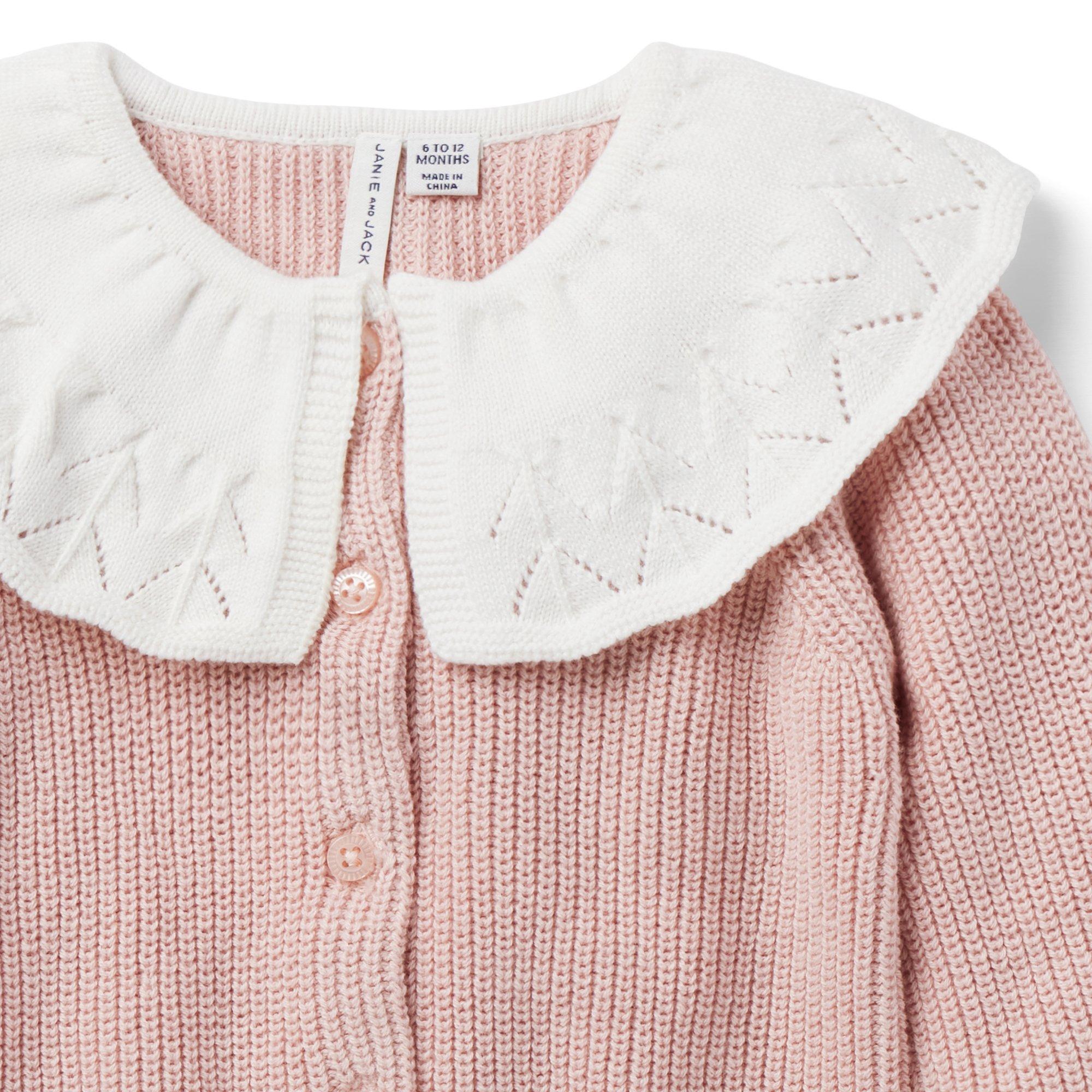 Baby Pointelle Collar Cardigan image number 2