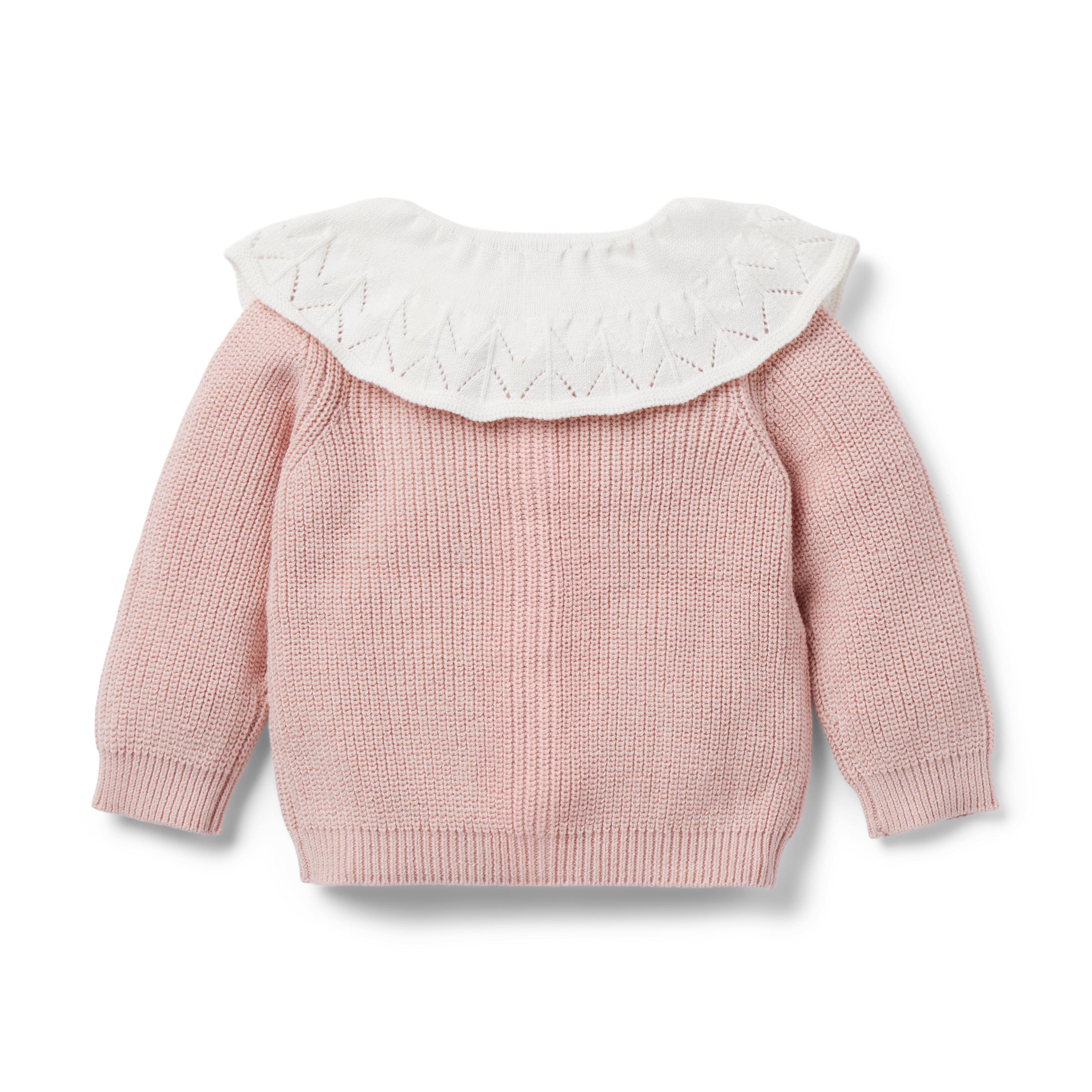 Baby Pointelle Collar Cardigan image number 1