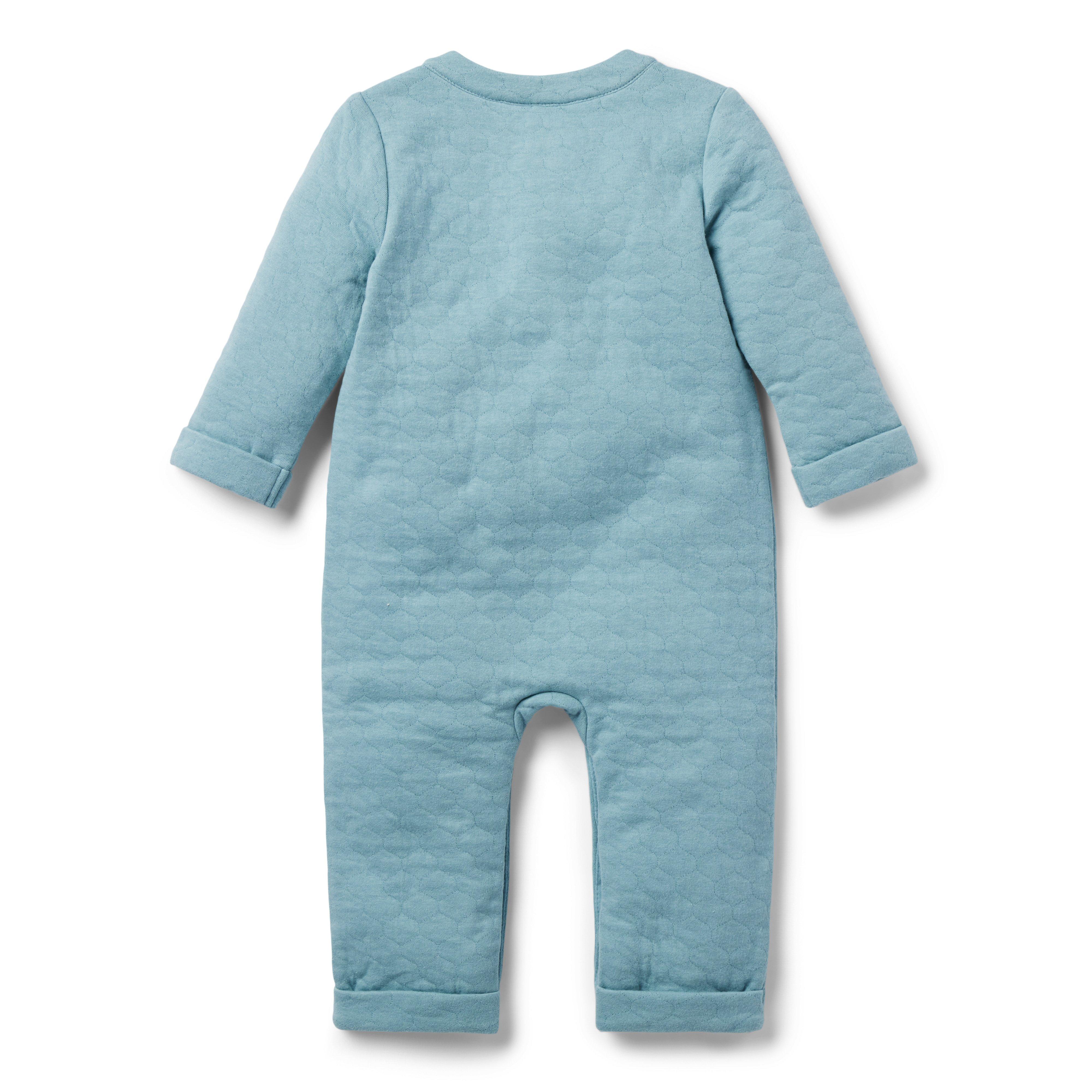 Baby Quilted Henley One-Piece image number 1