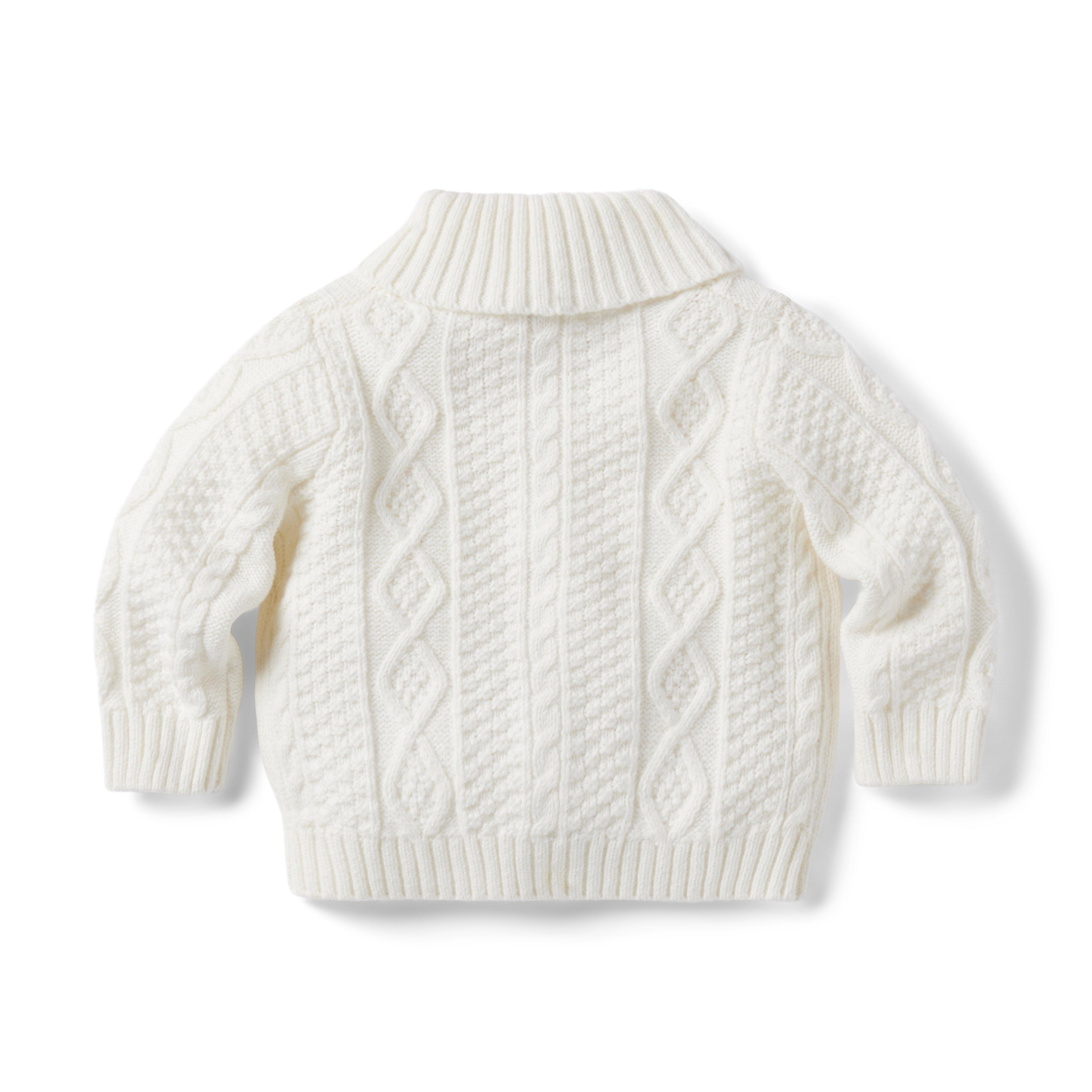 Baby Cable Knit Shawl Collar Cardigan image number 1