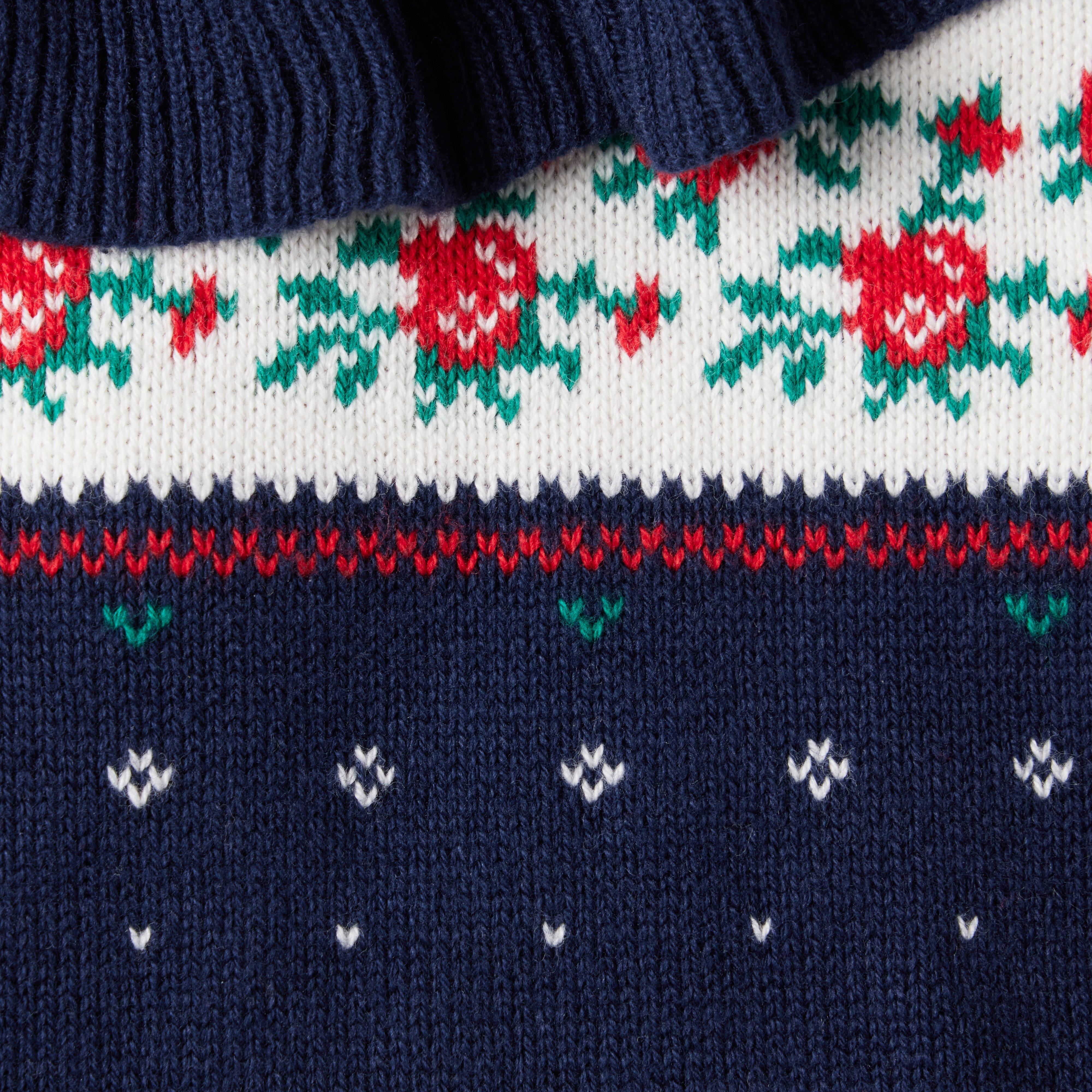 Baby Rose Fair Isle Sweater Romper image number 2