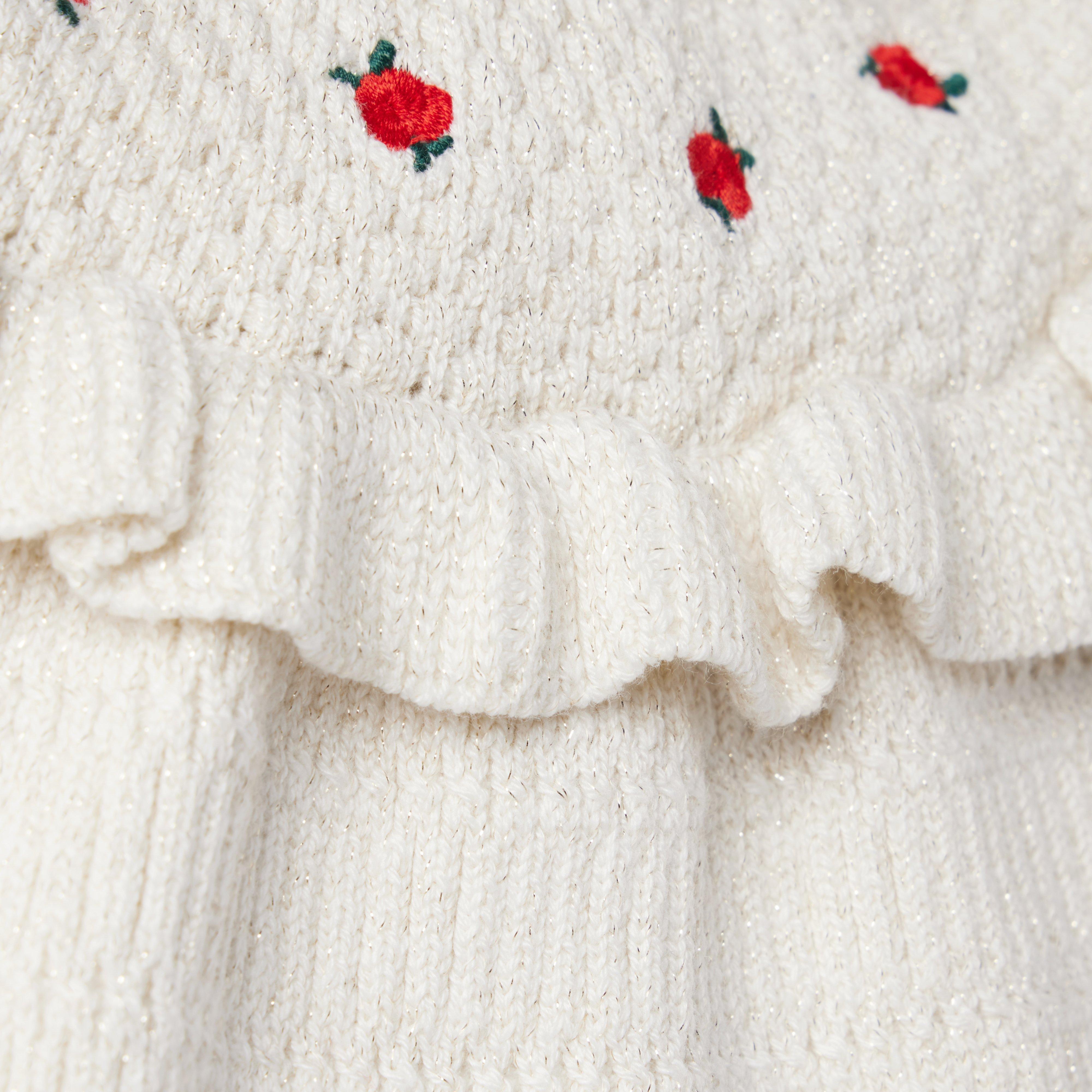 Baby Rose Ruffle Sweater Dress image number 2