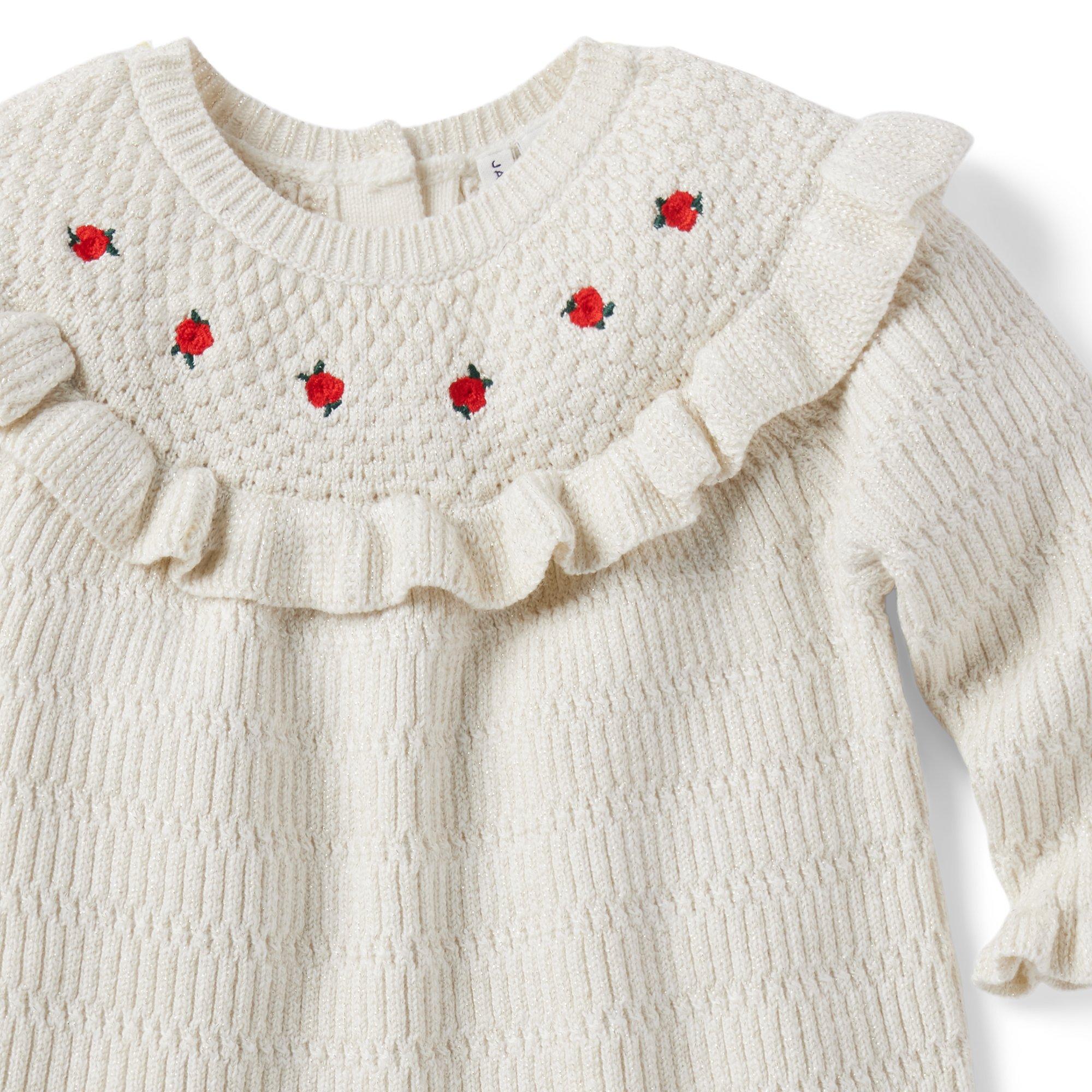 Baby Rose Ruffle Sweater Dress image number 3