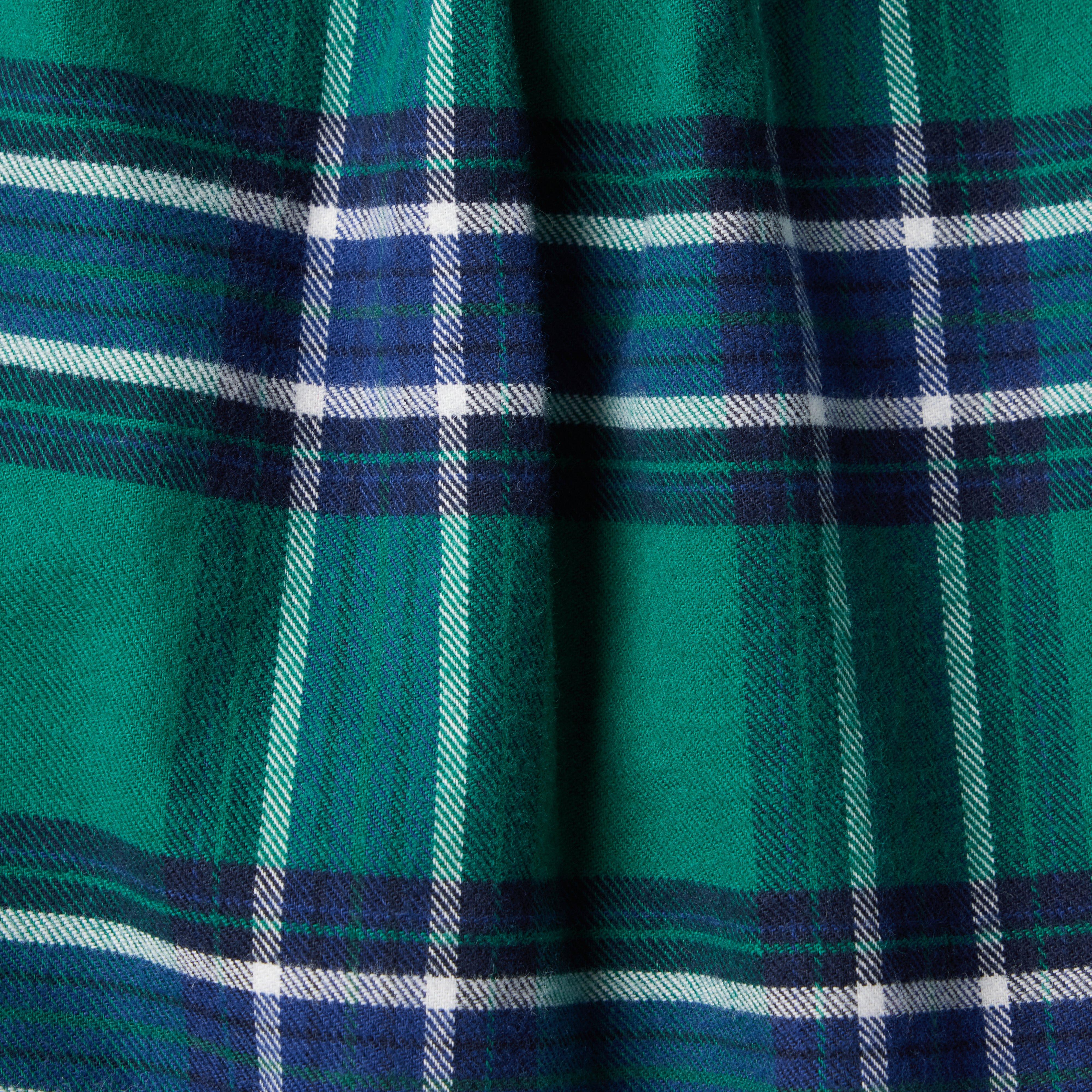 Baby Plaid Ruffle Bow Romper image number 3