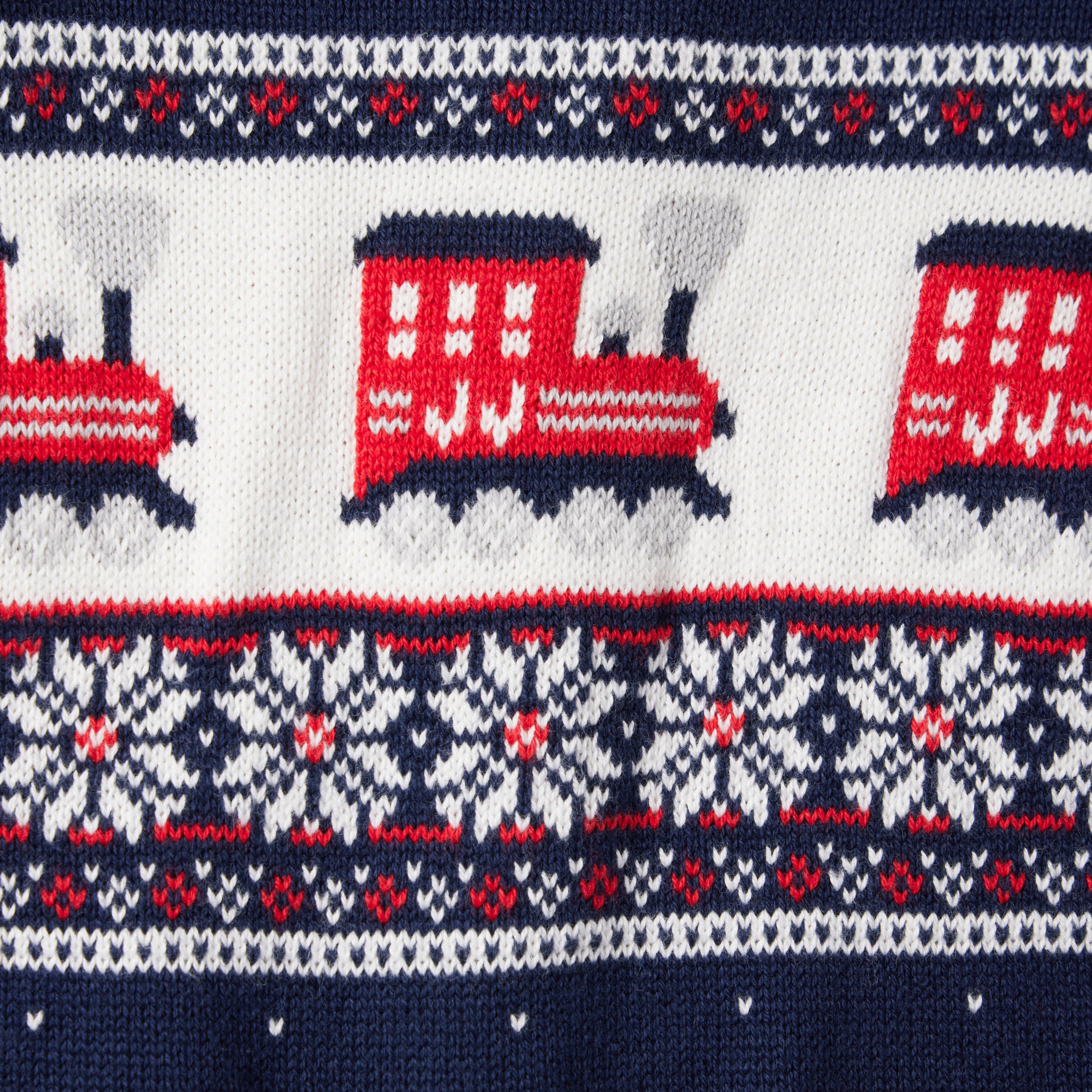 Baby Train Fair Isle One-Piece image number 3