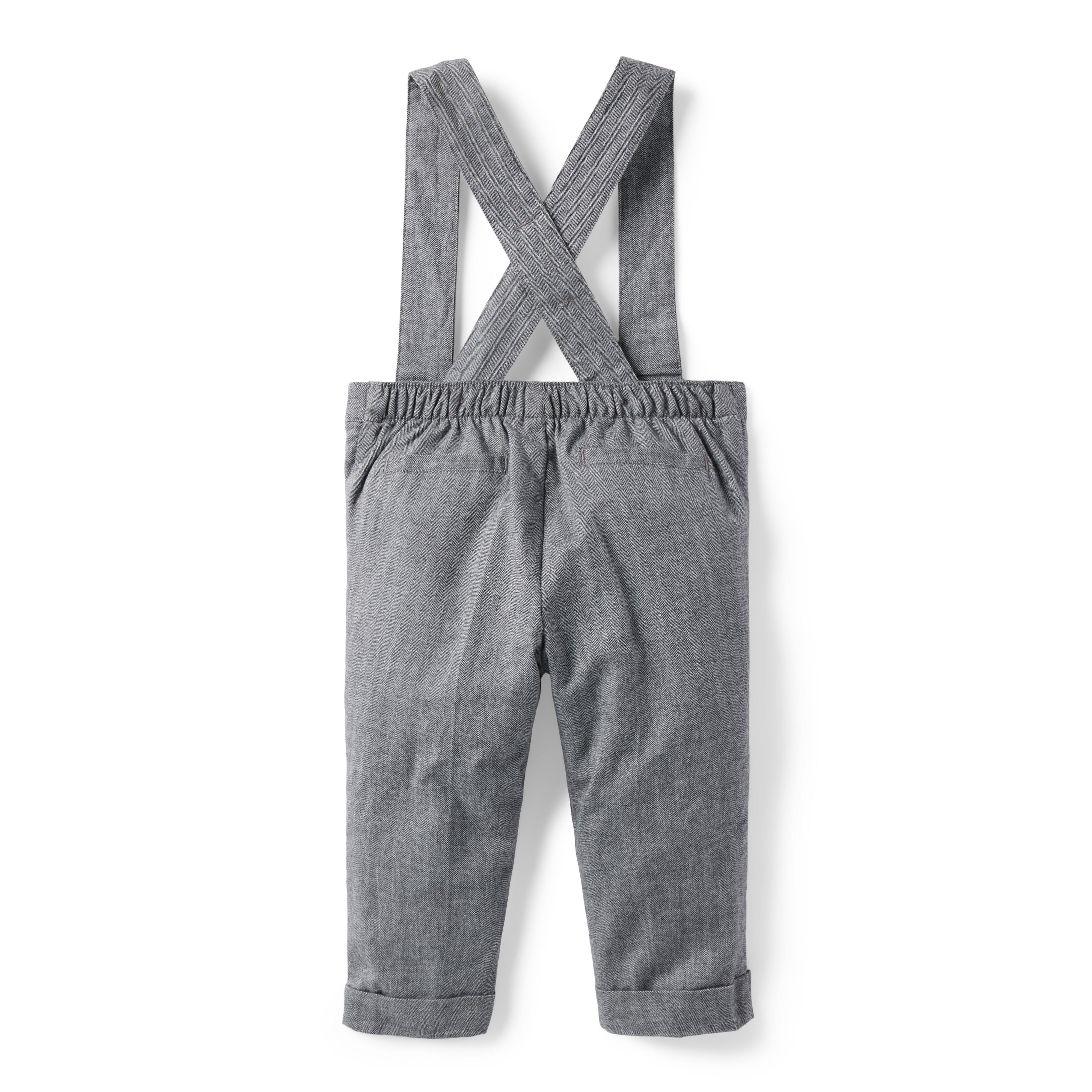 Baby Herringbone Suspender Pant image number 1