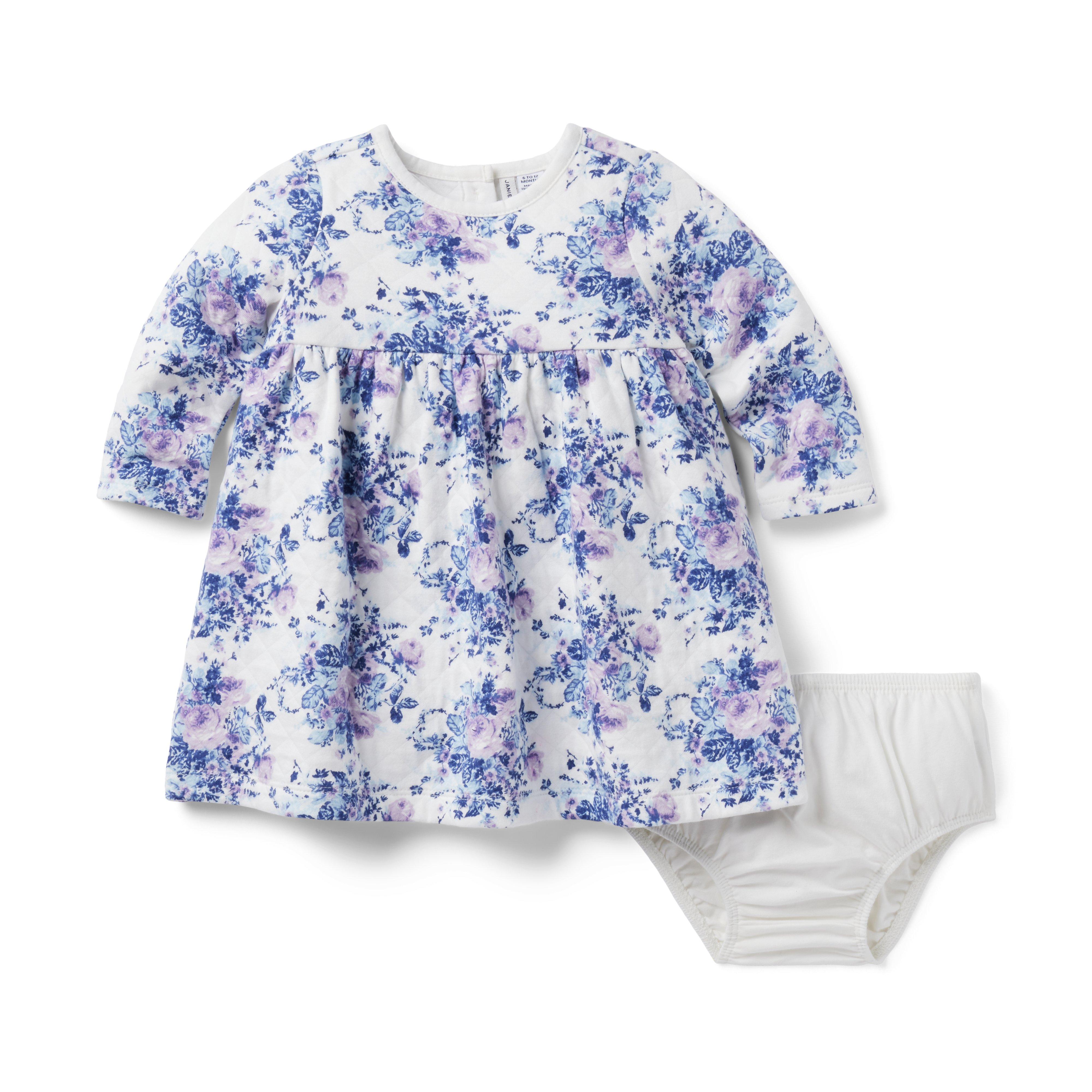 Baby Floral Quilted Dress image number 4