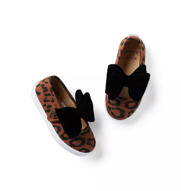Leopard Bow Sneaker