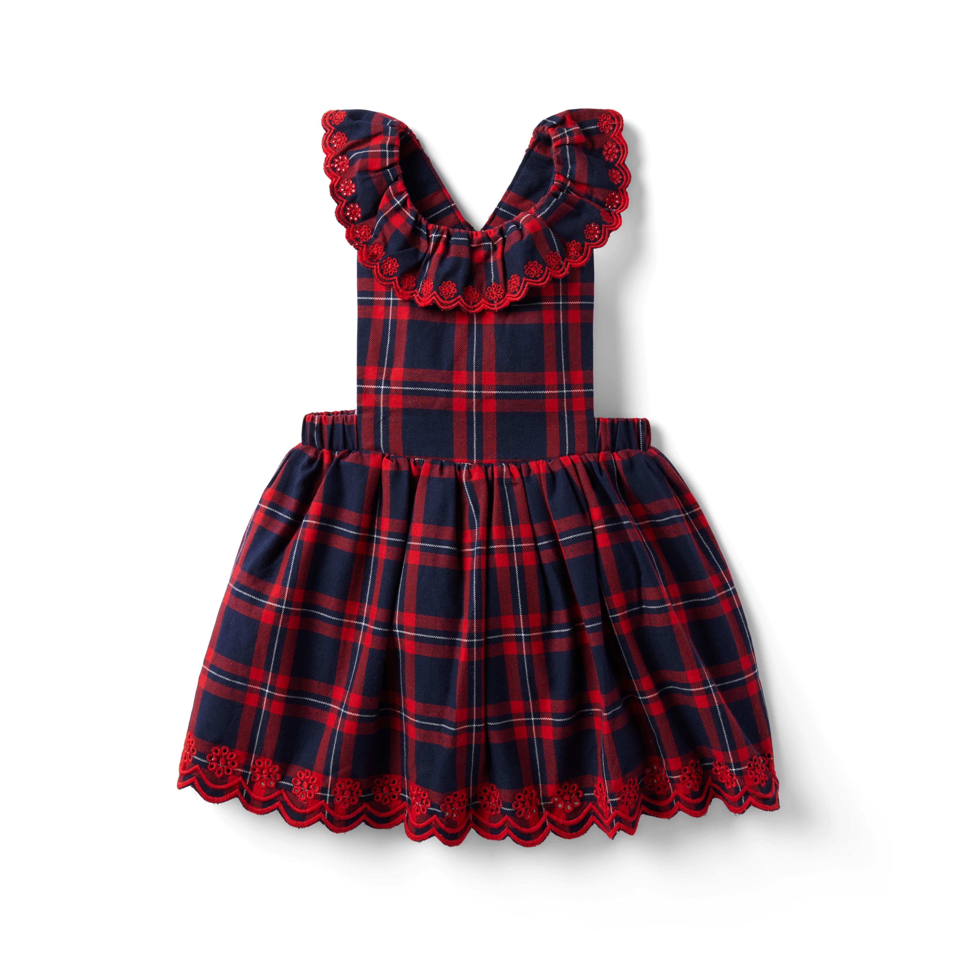 Baby Plaid Ruffle Jumper Dress