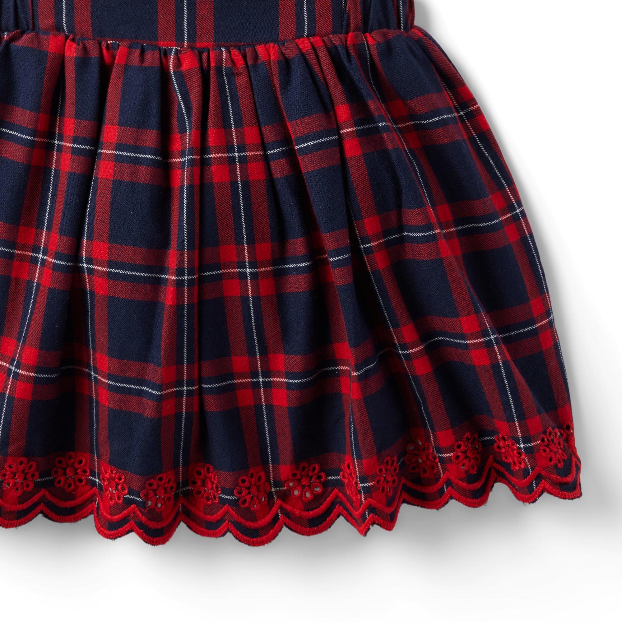 Baby Plaid Ruffle Jumper Dress image number 4
