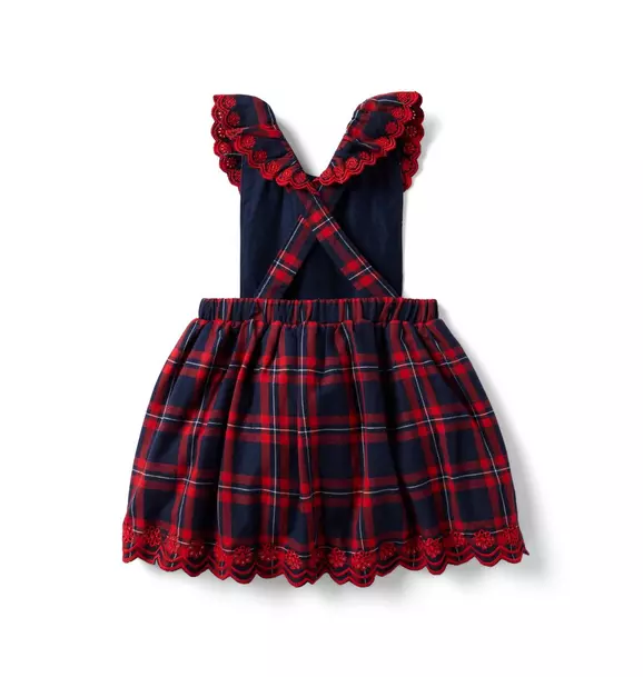 Baby Plaid Ruffle Jumper Dress image number 1