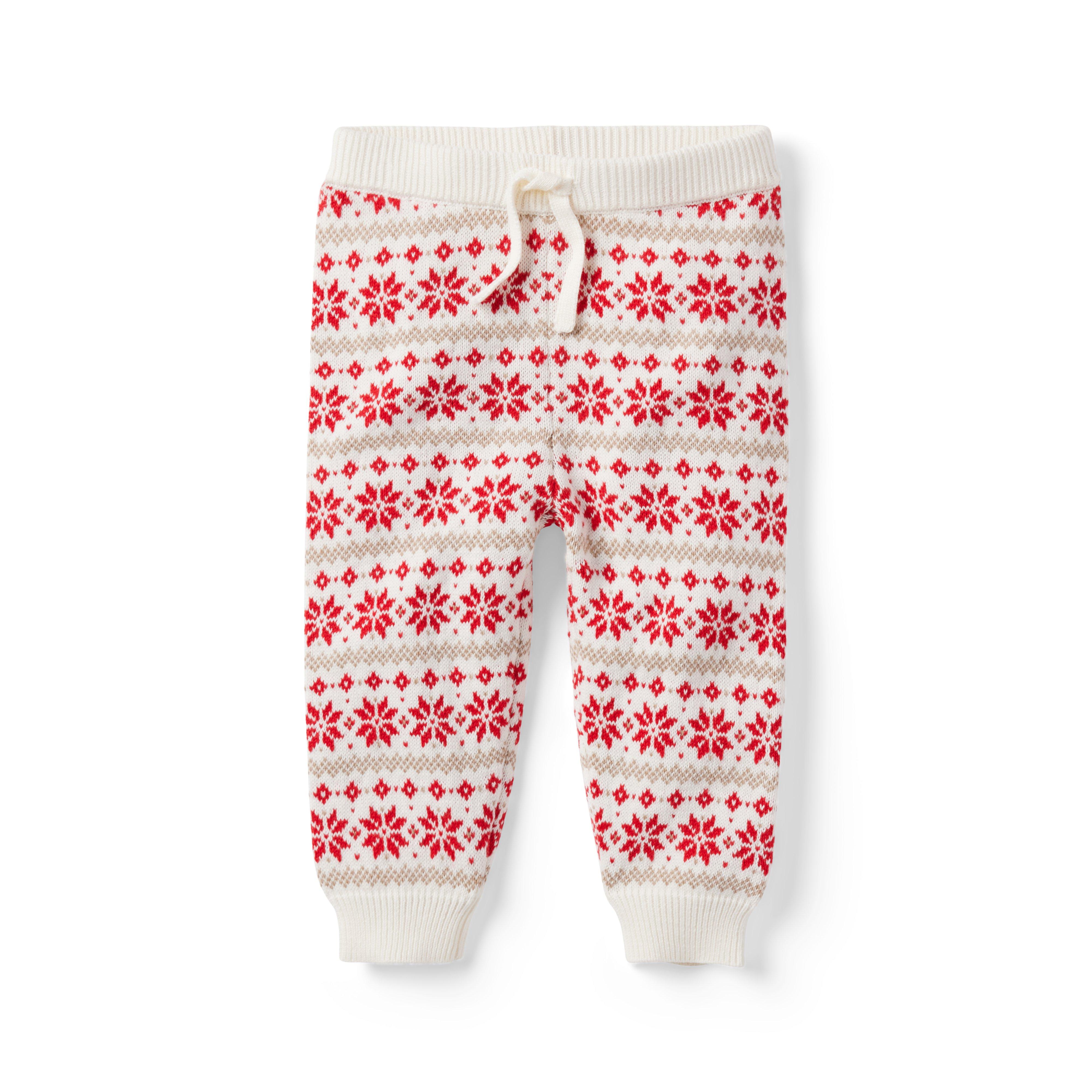 Baby Fair Isle Snowflake Sweater Jogger