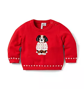 Baby Fair Isle Dog Sweater