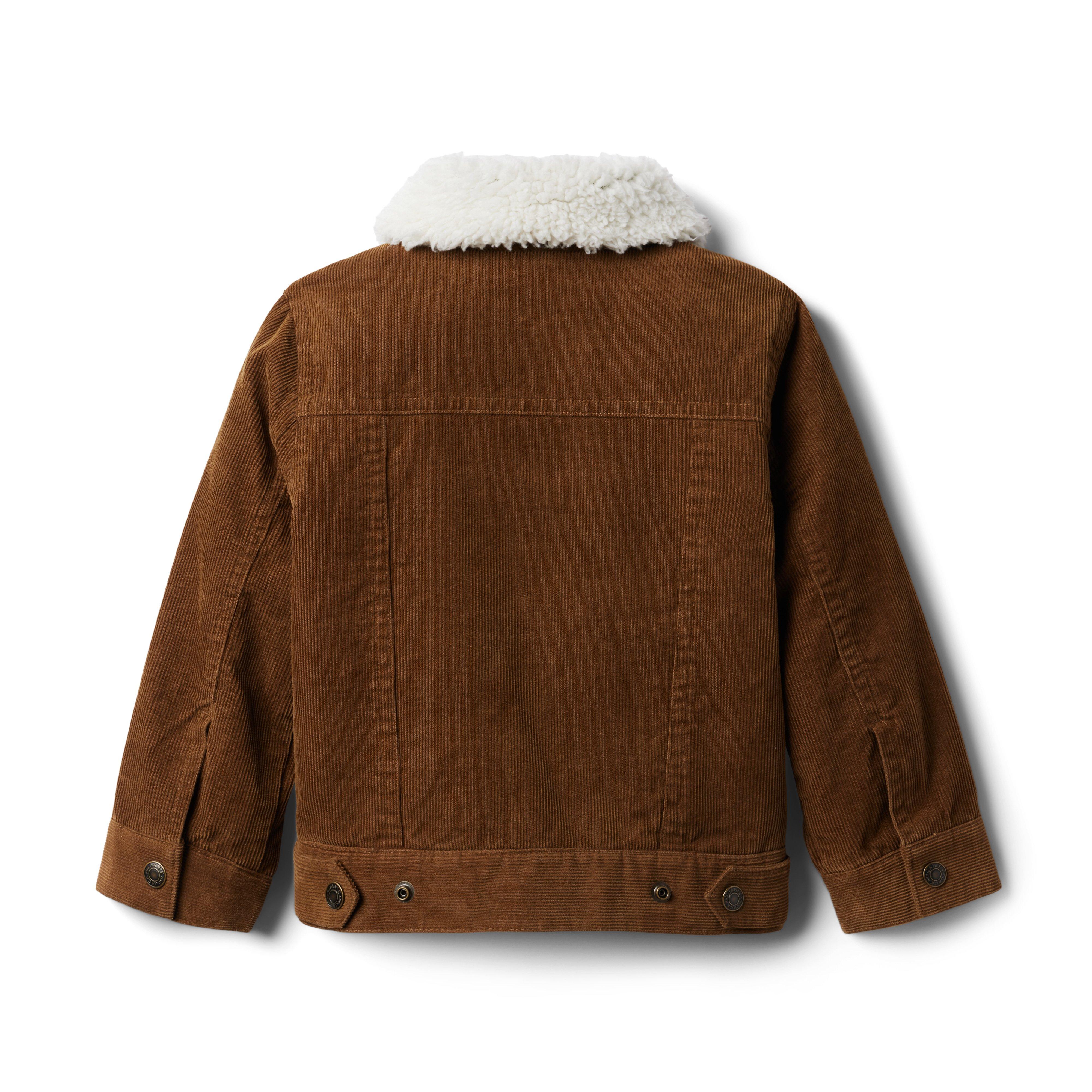 Corduroy Trucker Sherpa Collar Jacket image number 2