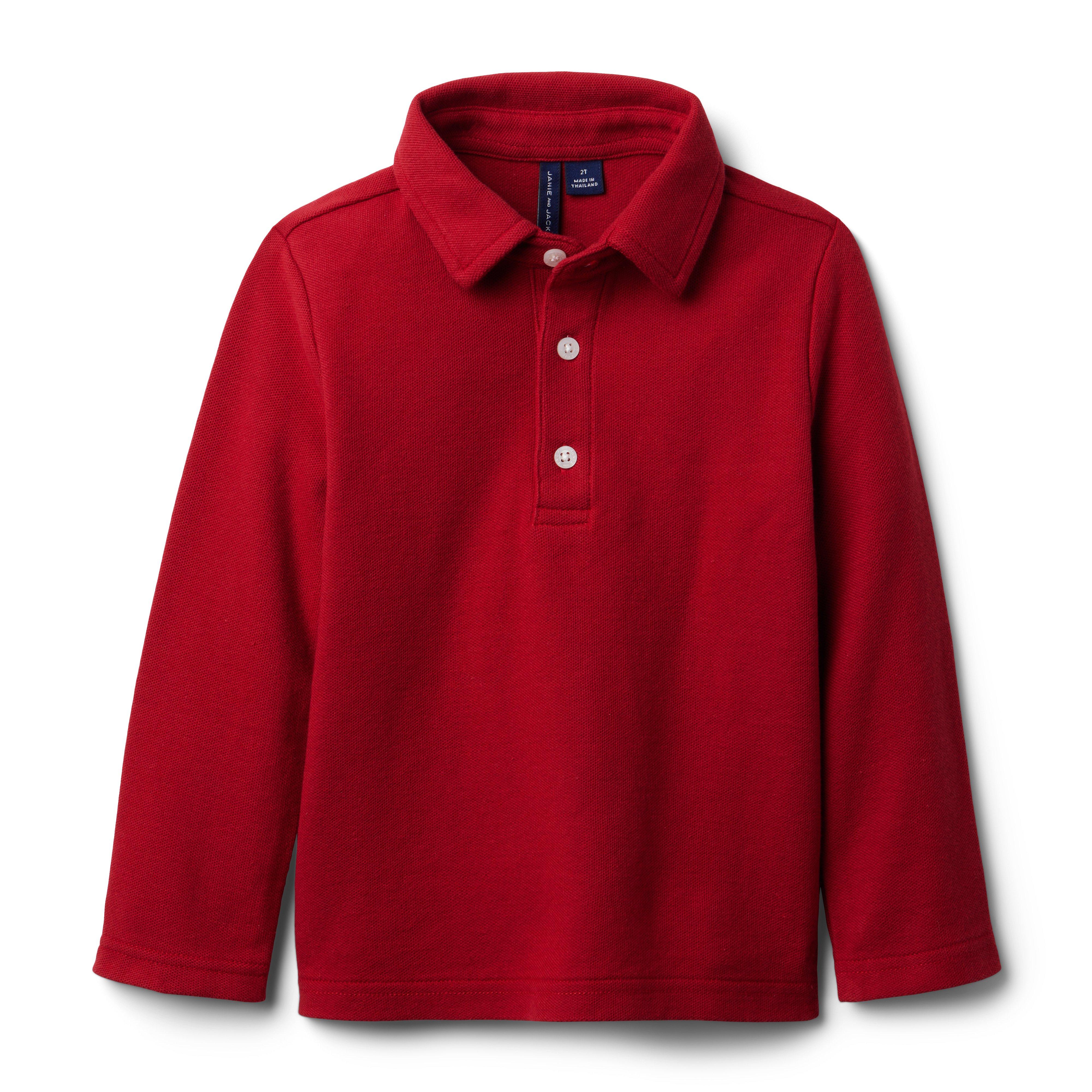 The Long Sleeve Pique Polo image number 0