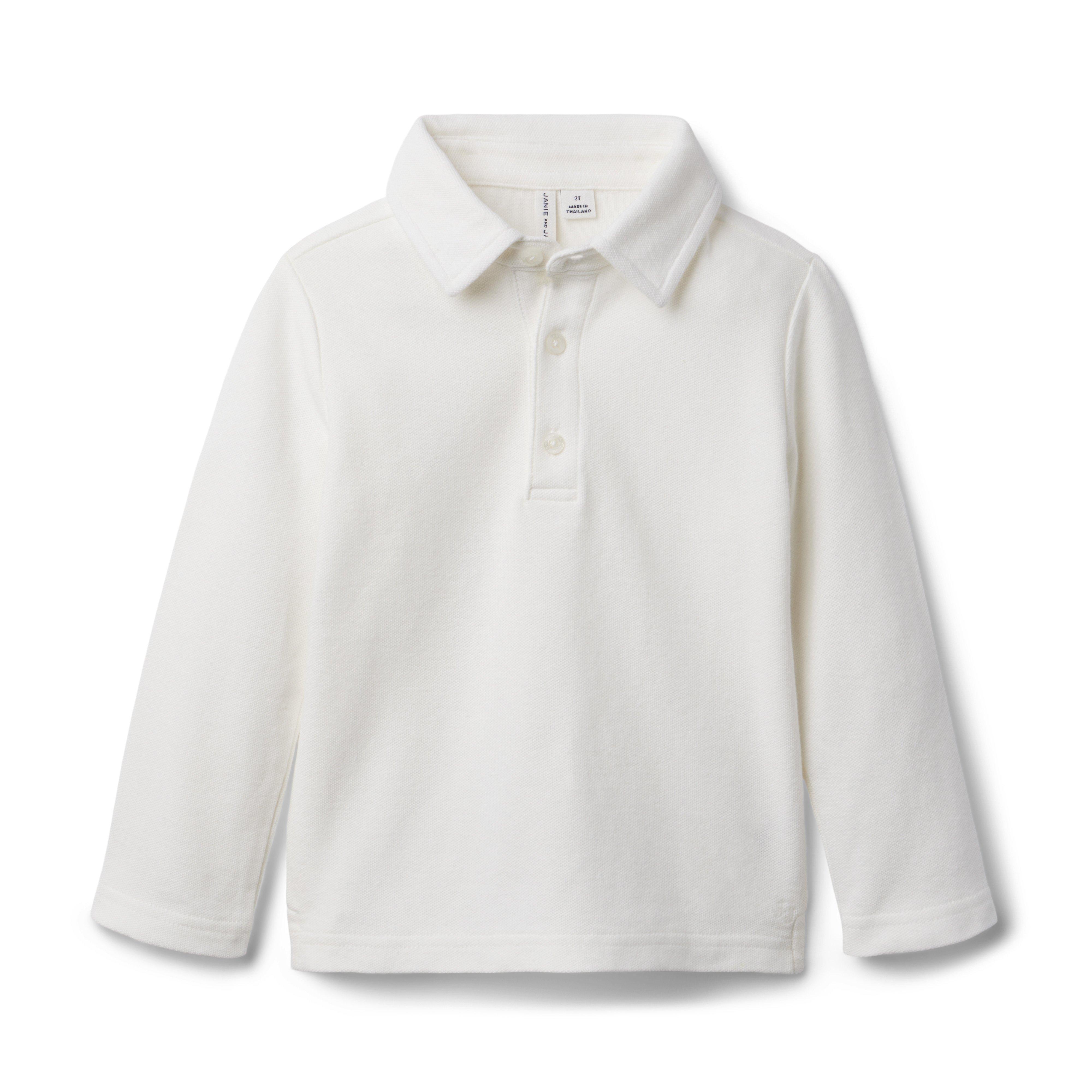 The Long Sleeve Pique Polo