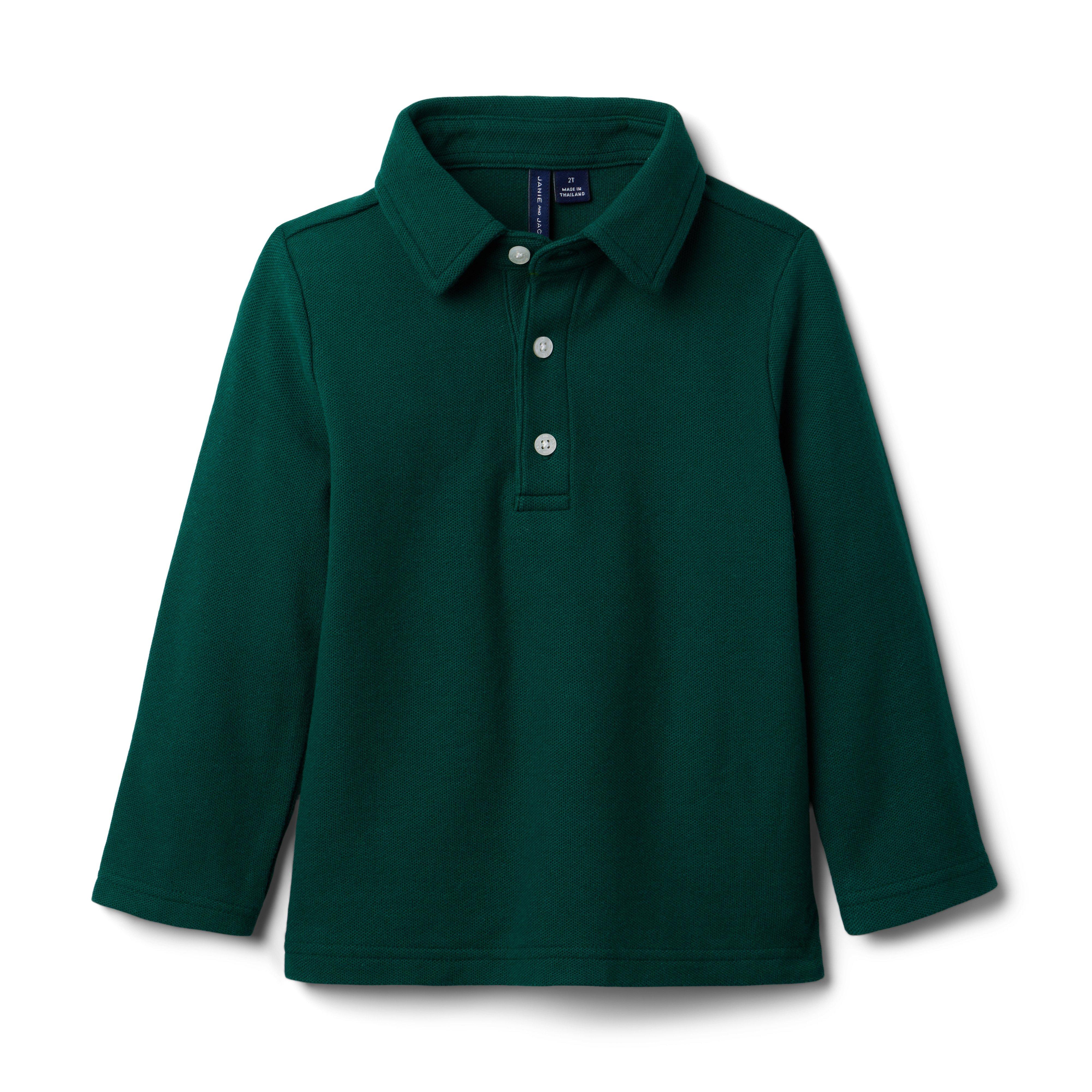 The Long Sleeve Pique Polo