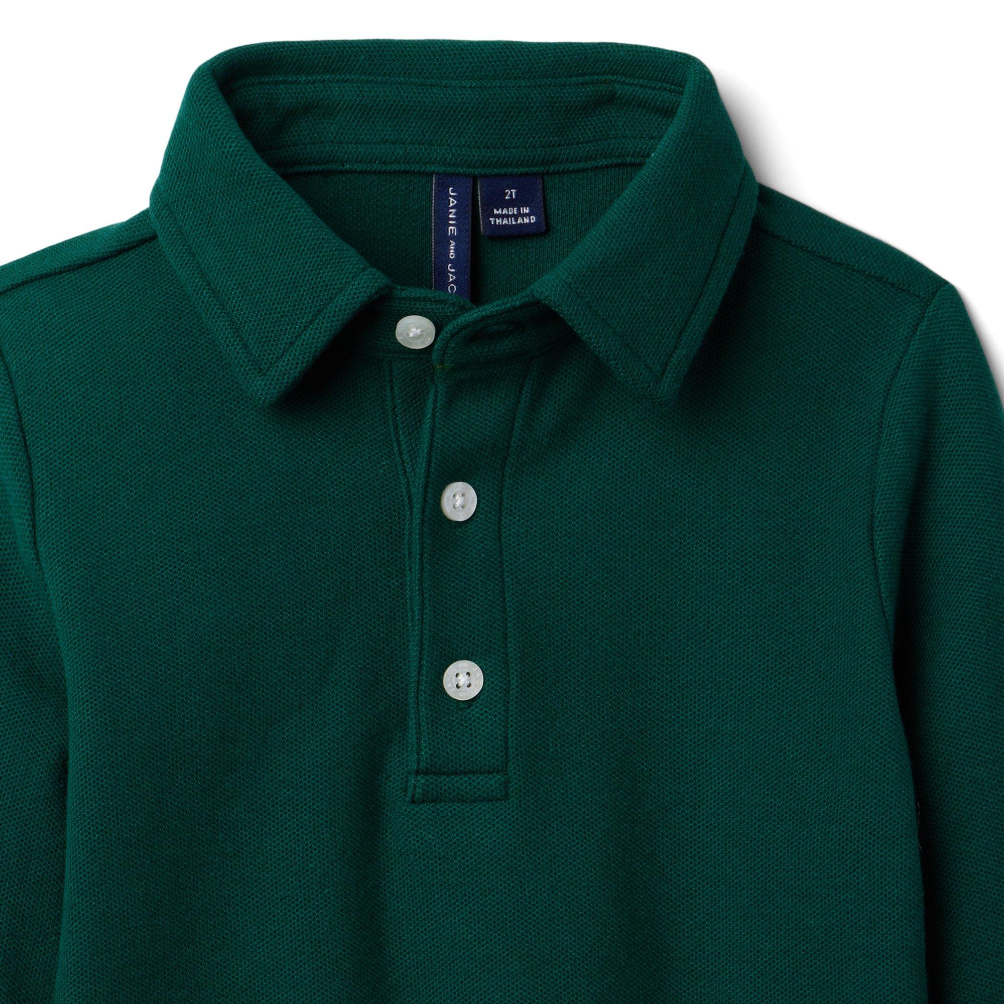 The Long Sleeve Pique Polo image number 1