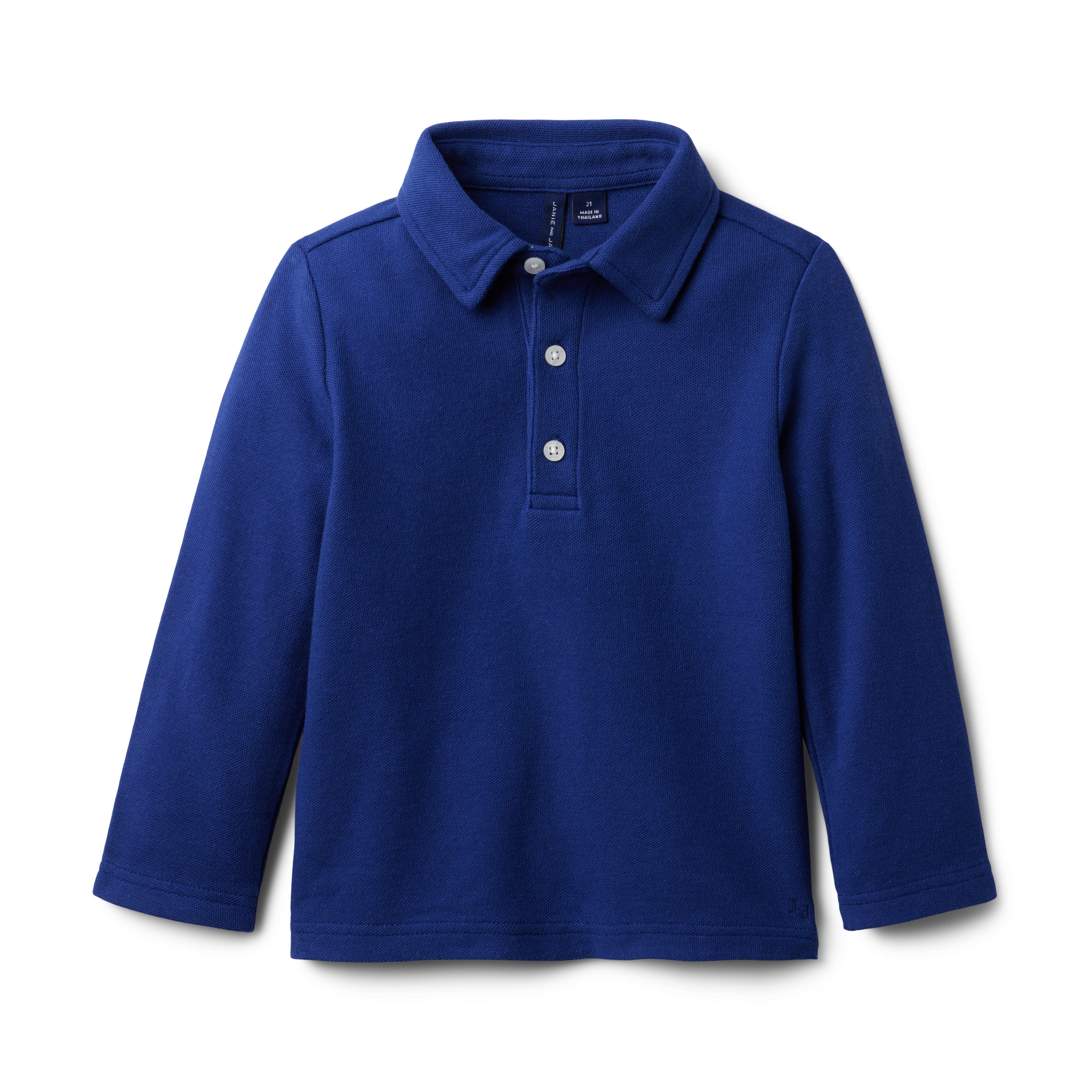 The Long Sleeve Pique Polo