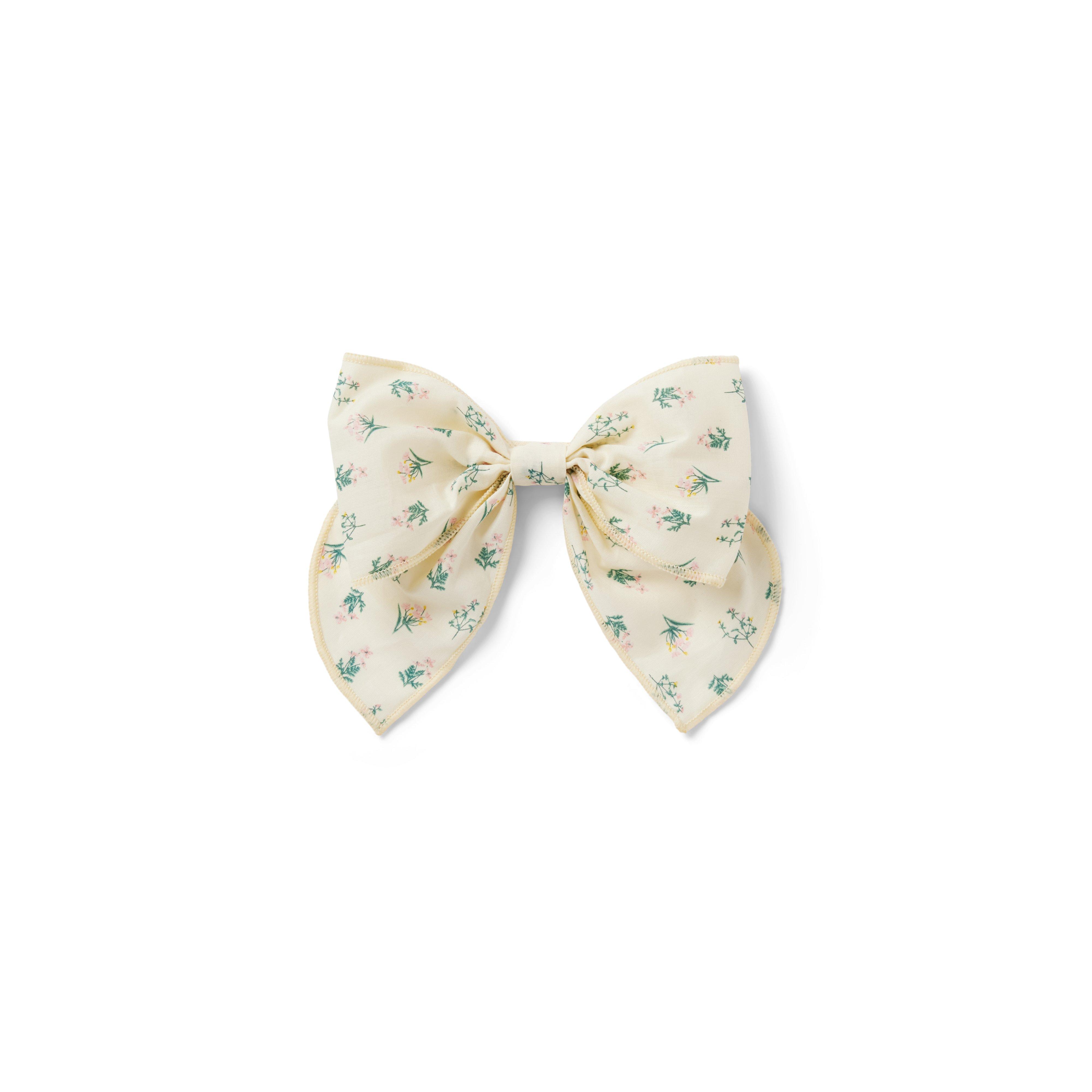Floral Bow Barrette