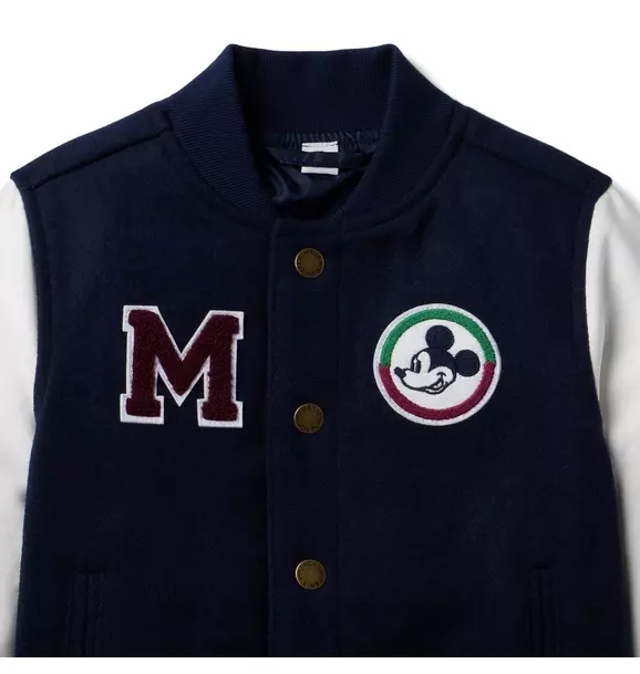 Disney Mickey Mouse Wool Bomber Jacket image number 3