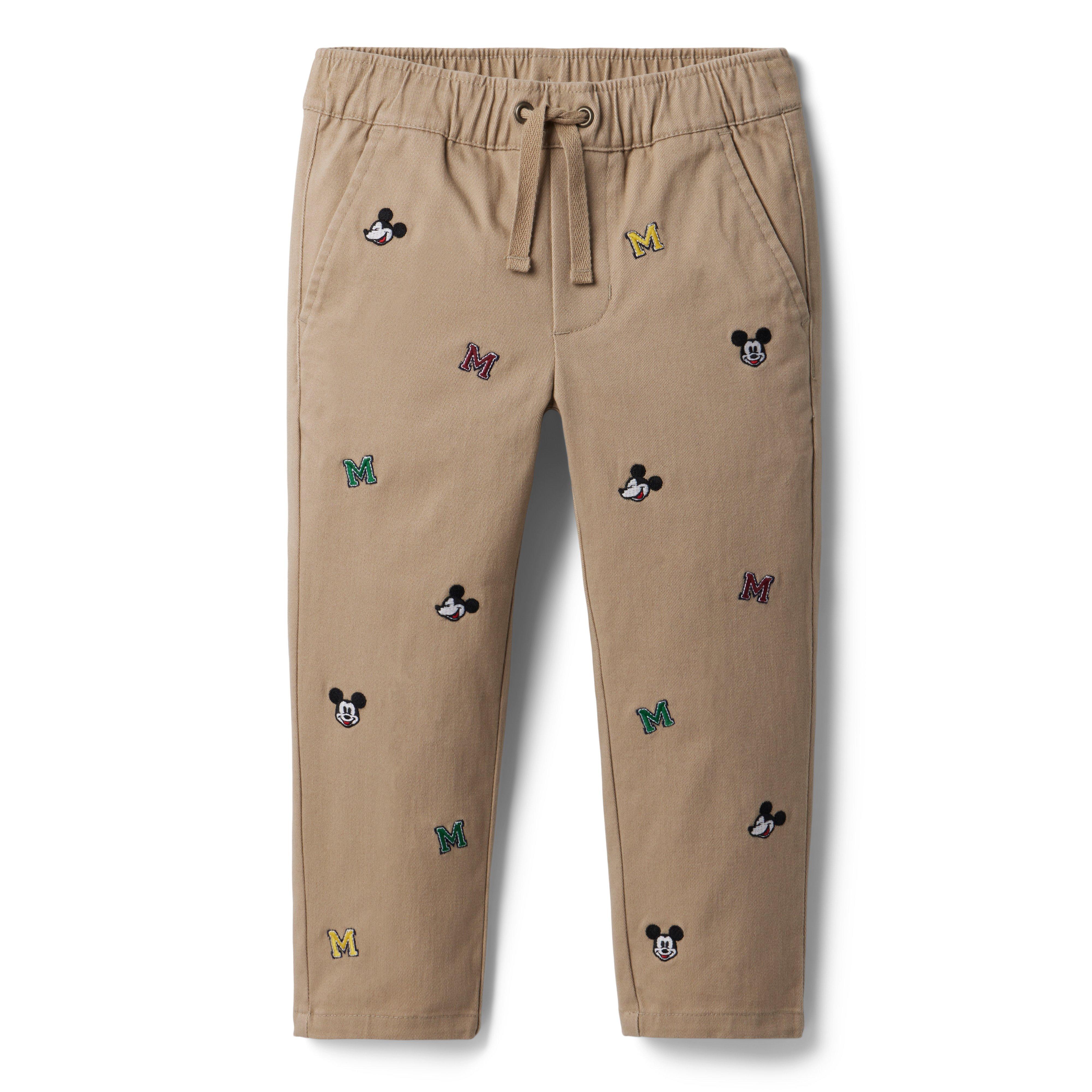 Disney Mickey Mouse Embroidered Twill Jogger
