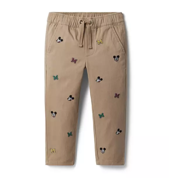 Disney Mickey Mouse Embroidered Twill Jogger