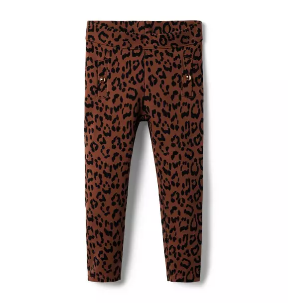 Leopard Ponte Pant