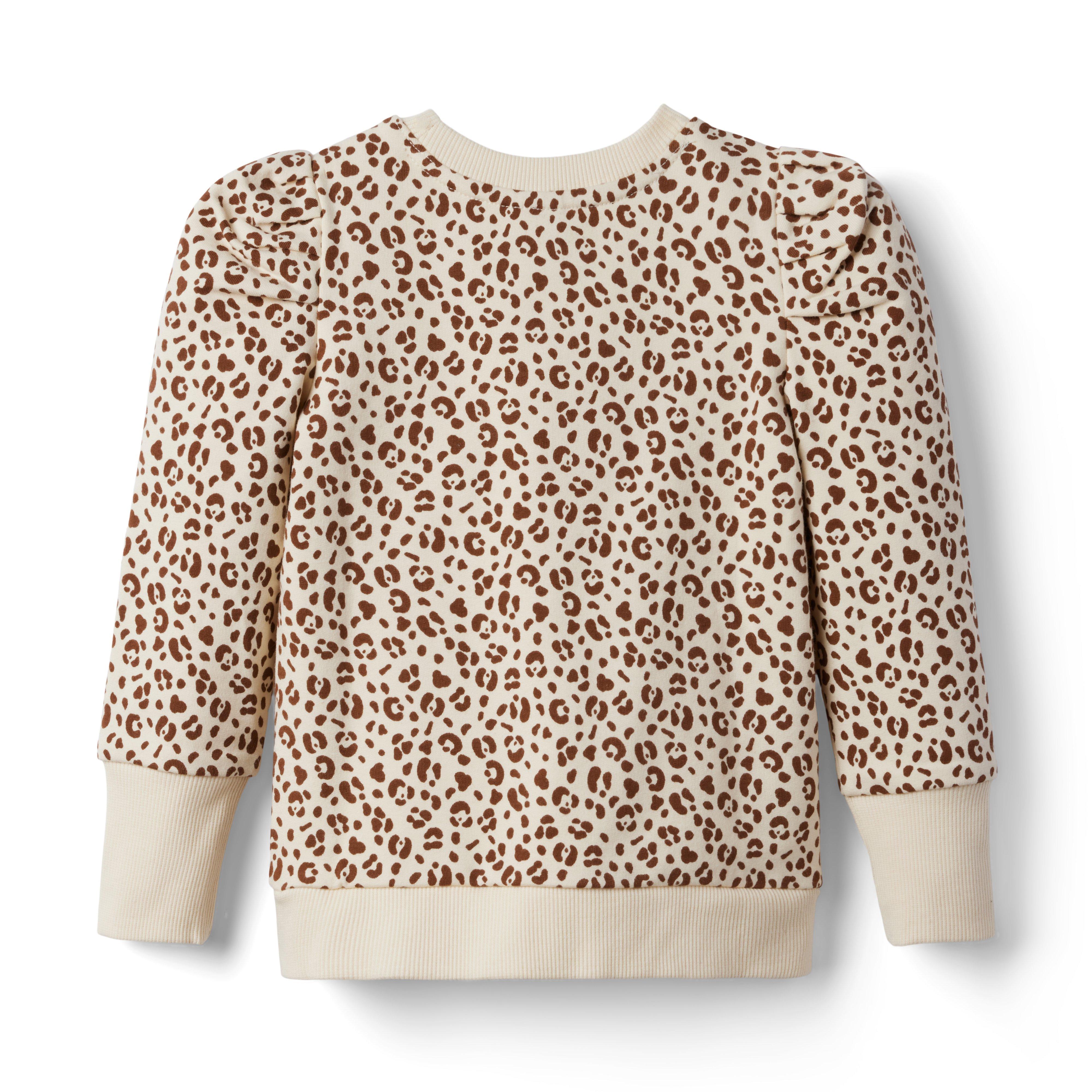 Leopard Puff Sleeve Sweatshirt image number 1