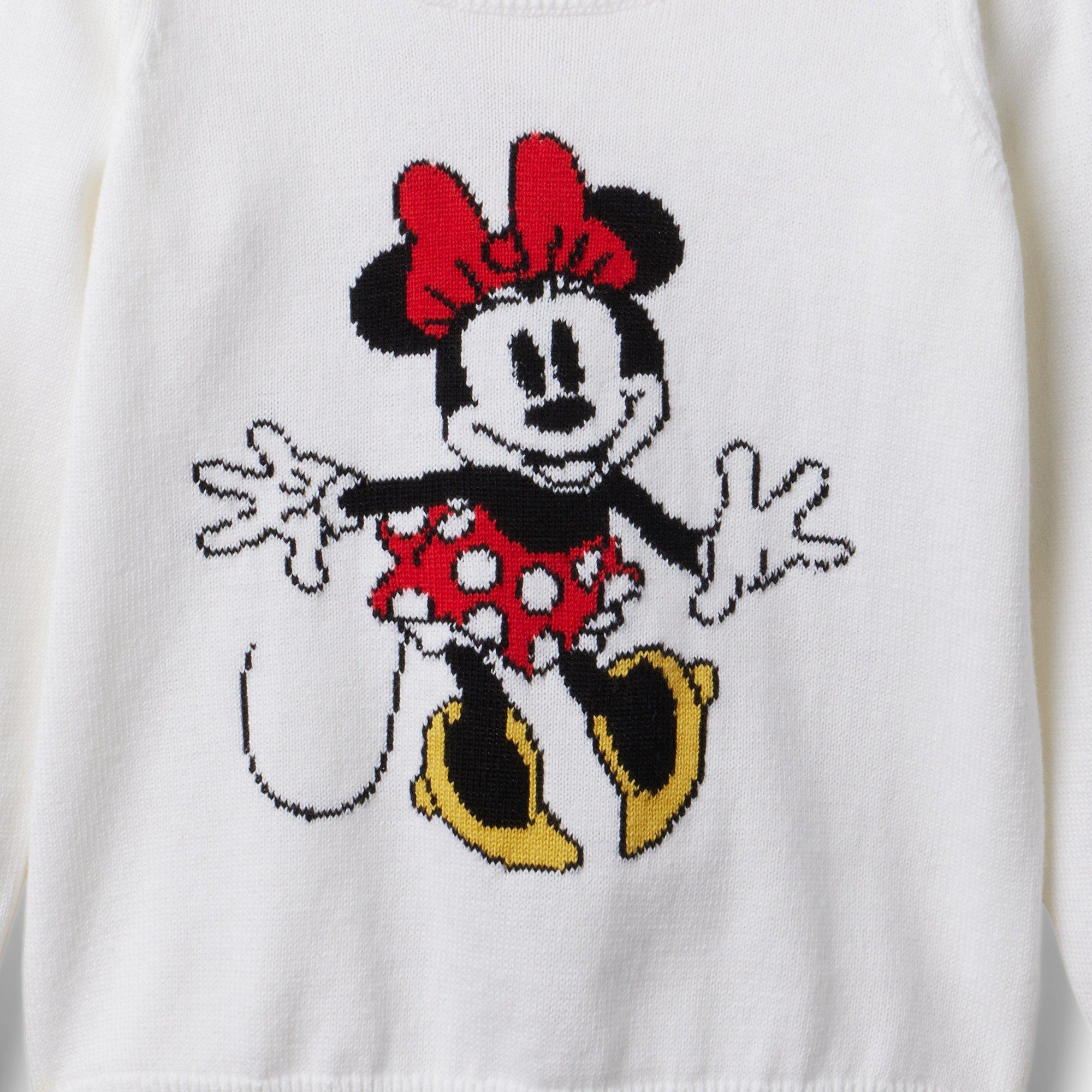 Girl White Disney Minnie Mouse Sweater by Janie and Jack