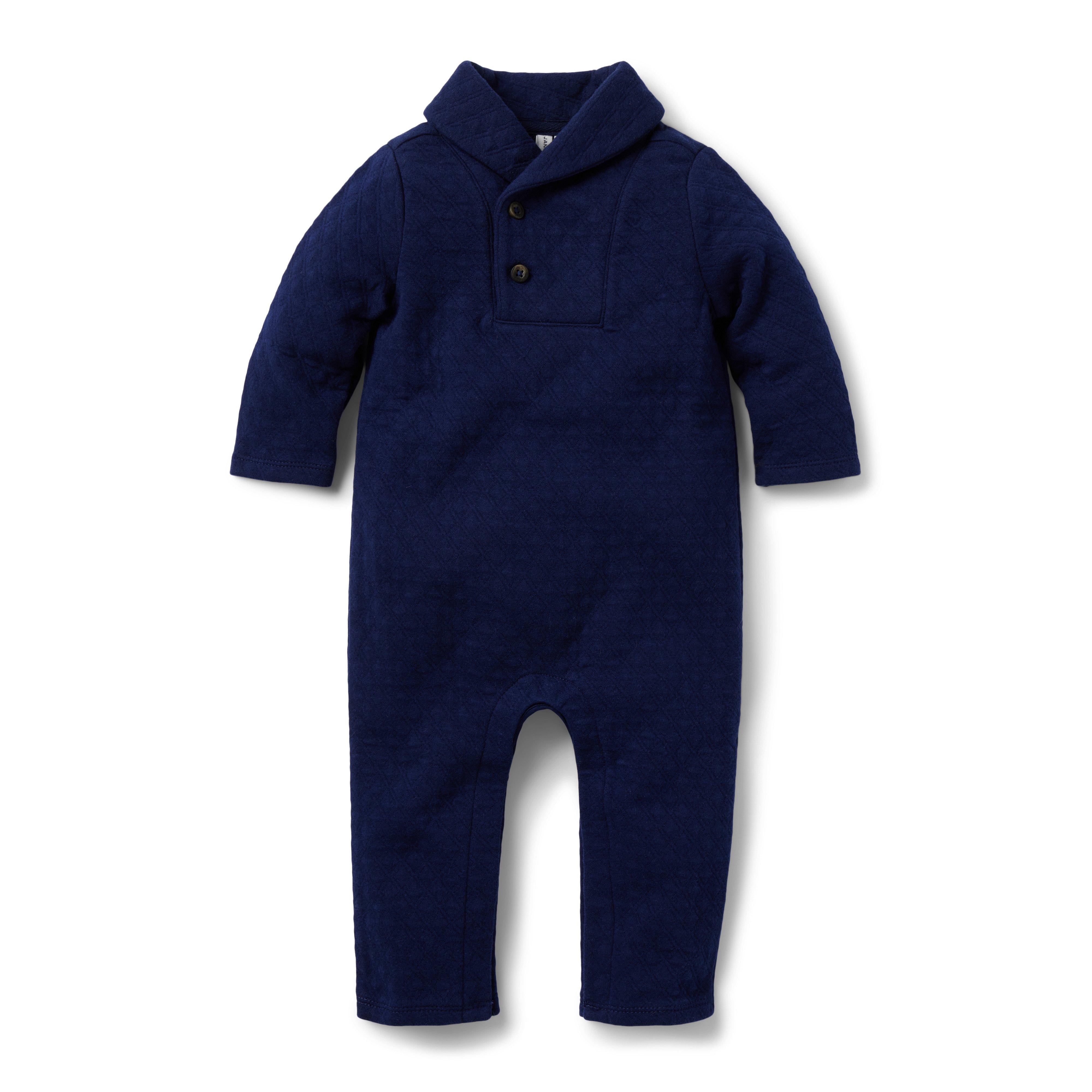 Baby Quilted Shawl Collar One-Piece image number 0