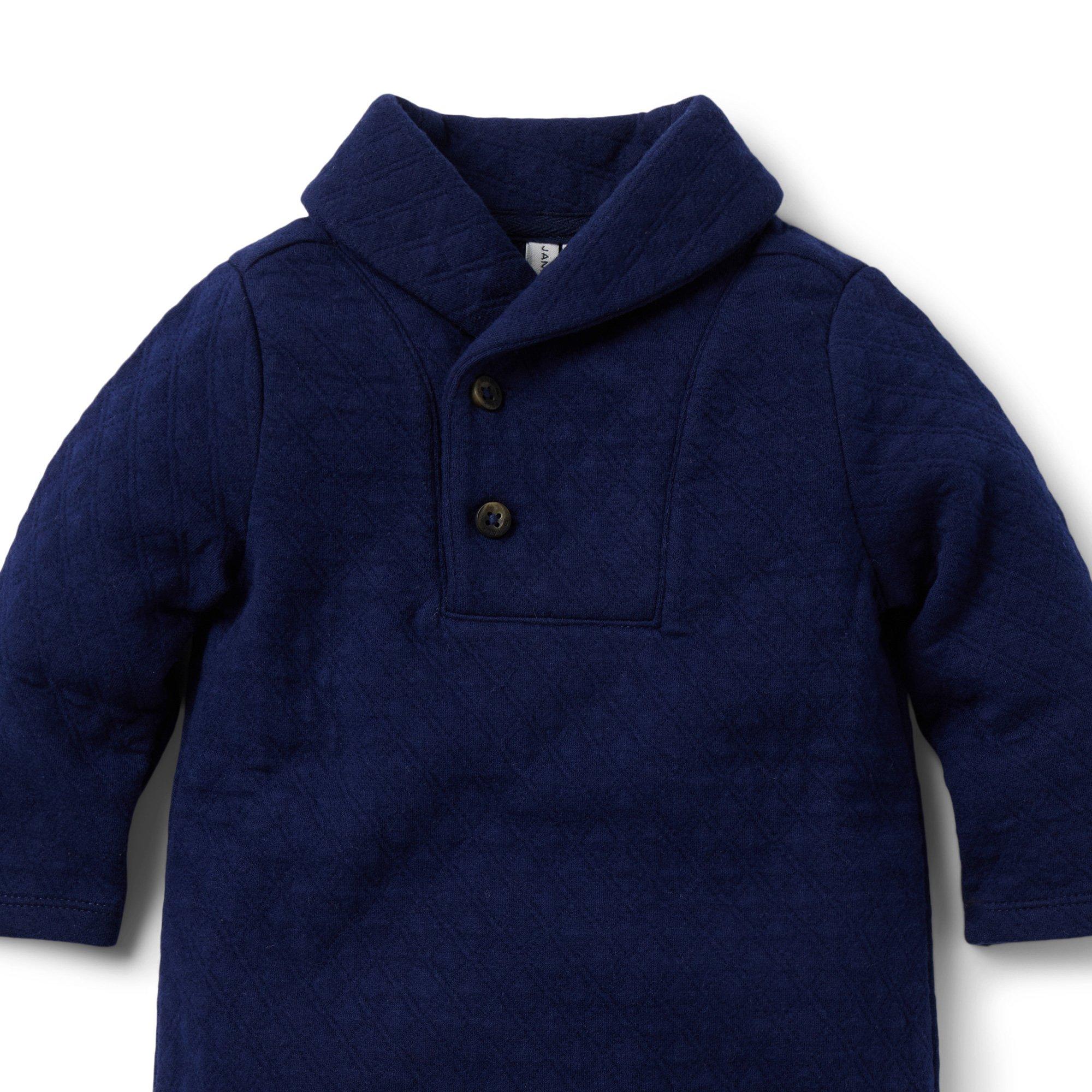 Baby Quilted Shawl Collar One-Piece image number 2