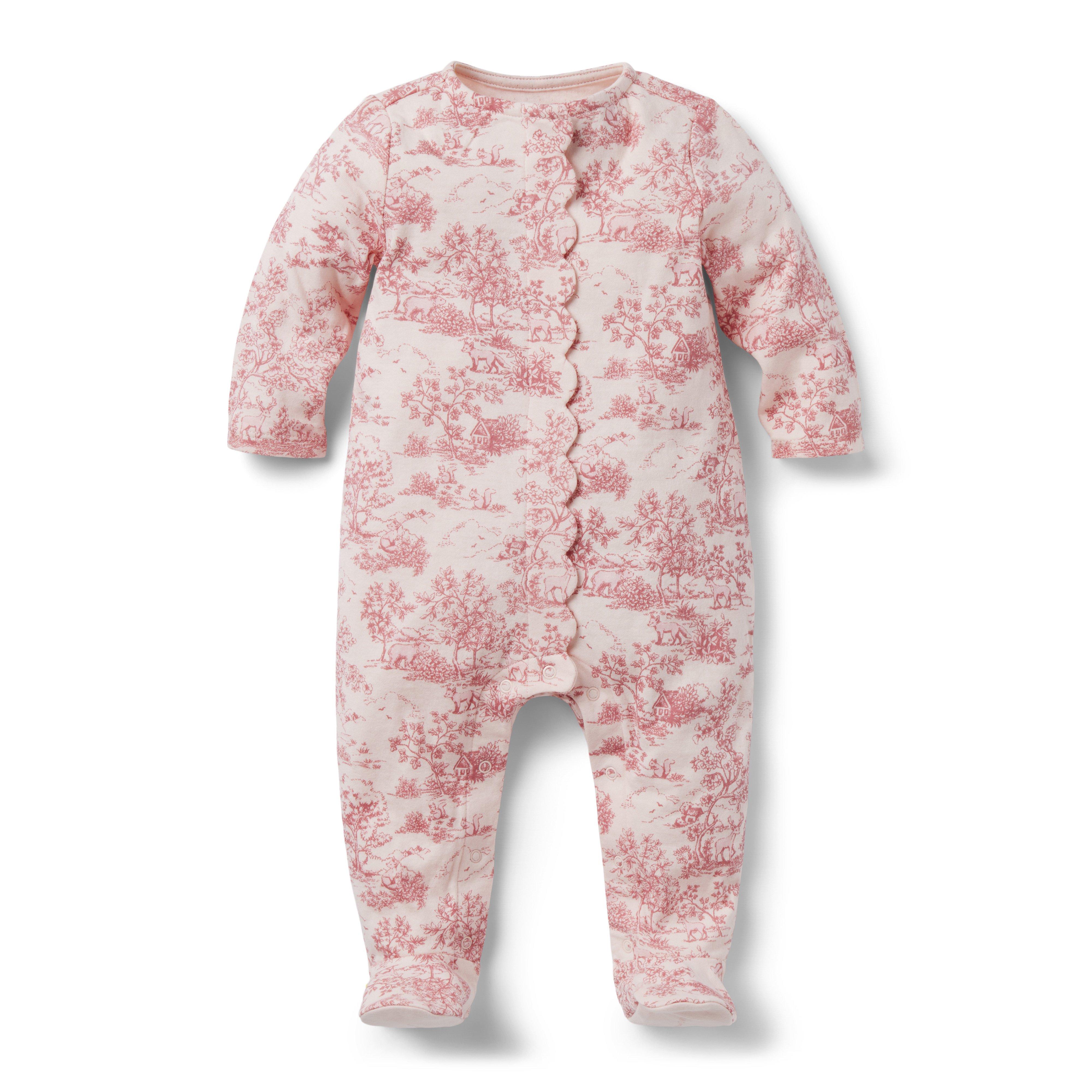Baby Toile Footed One-Piece