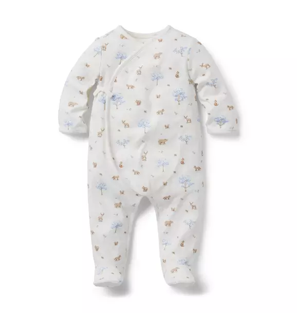 Baby Woodland Wrap Footed One-Piece