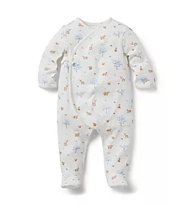 Baby Woodland Wrap Footed One-Piece