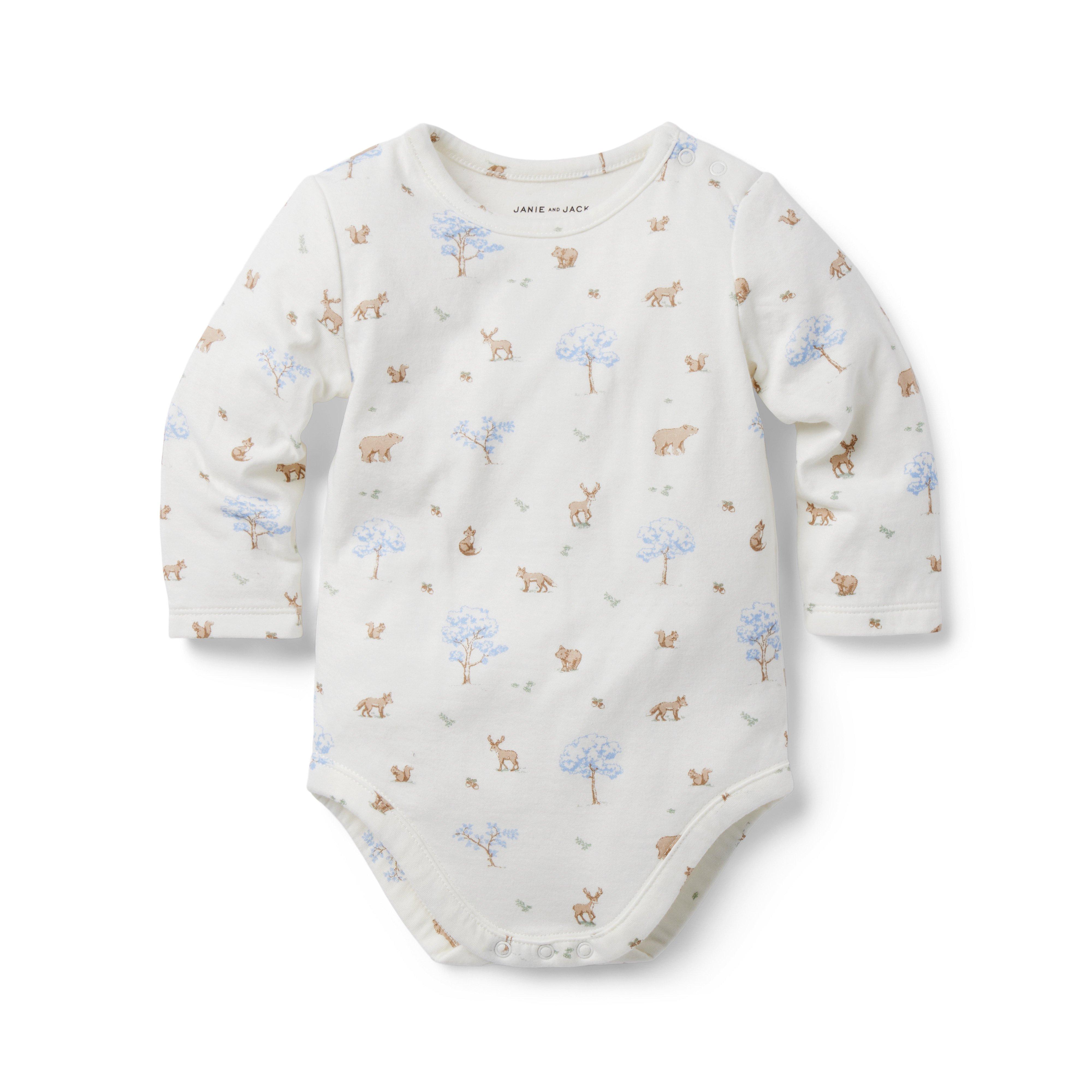 Janie and Jack Baby Woodland Bodysuit