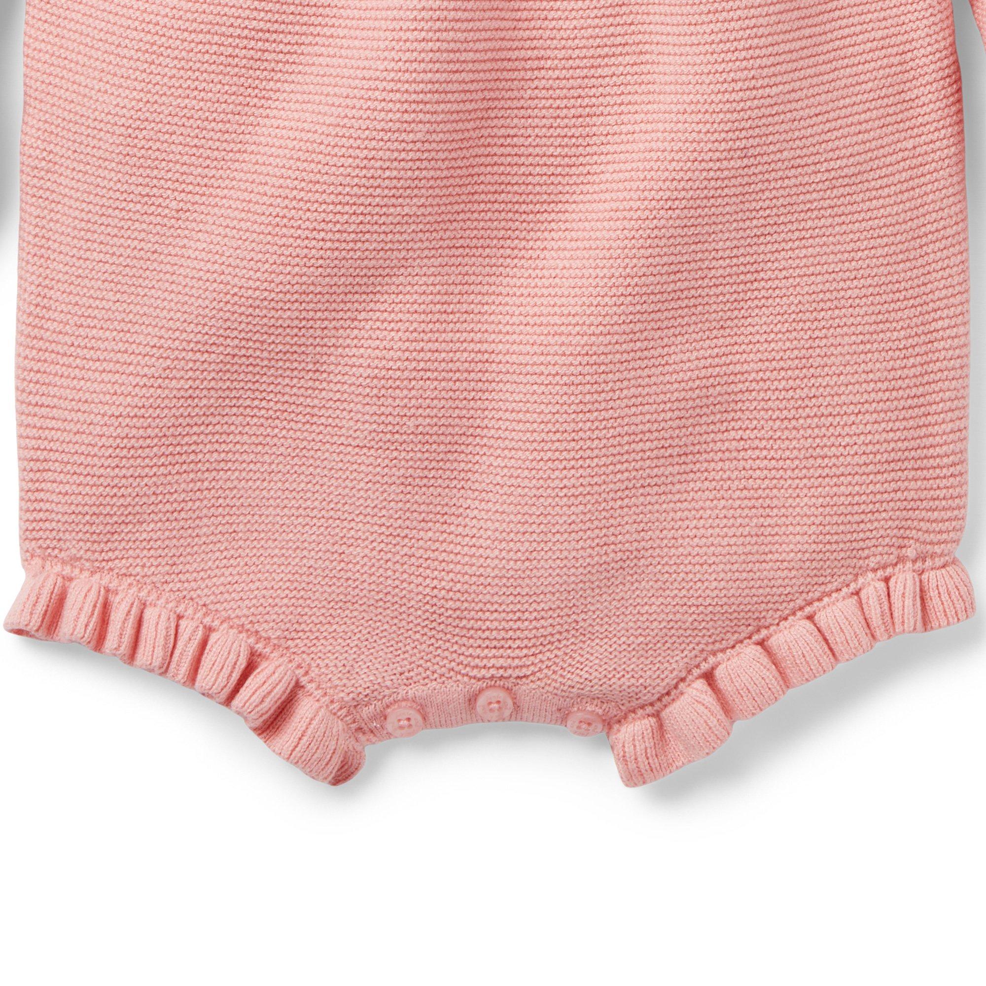 Baby Cable Knit Ruffle Sweater Romper image number 2