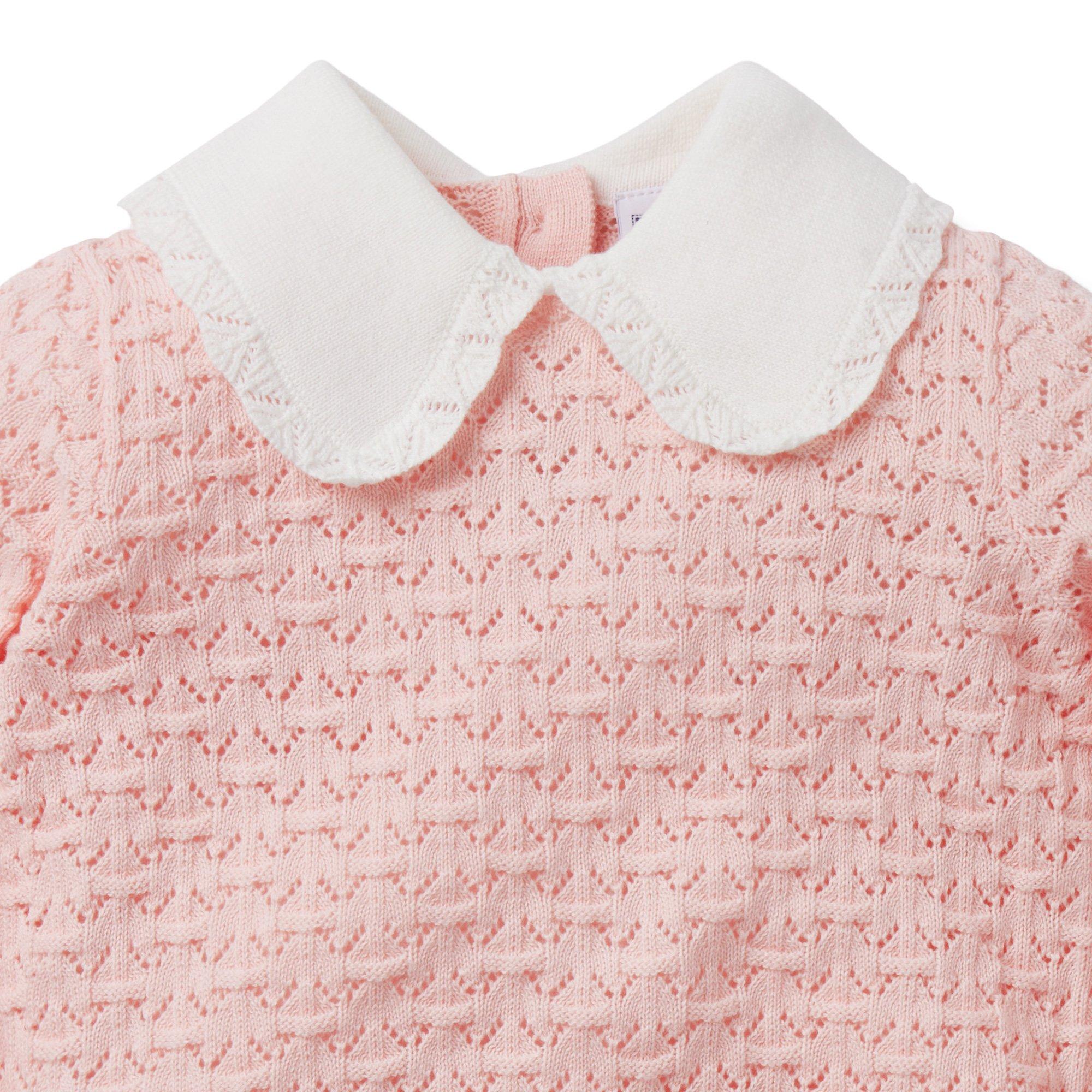 Baby Pointelle Collared Sweater image number 2