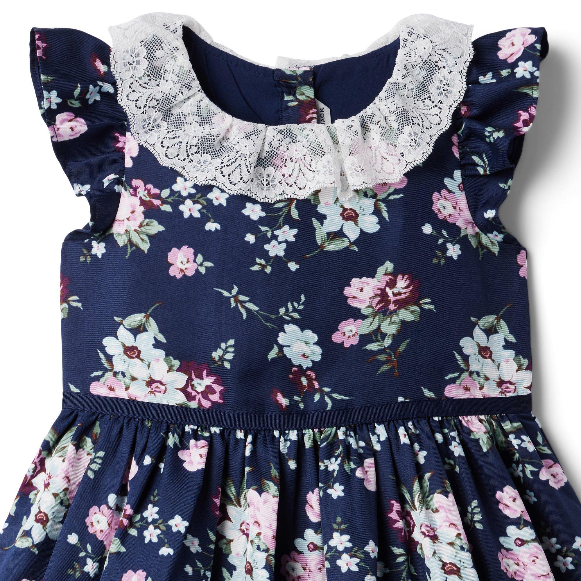 Floral Lace Collar Dress image number 3