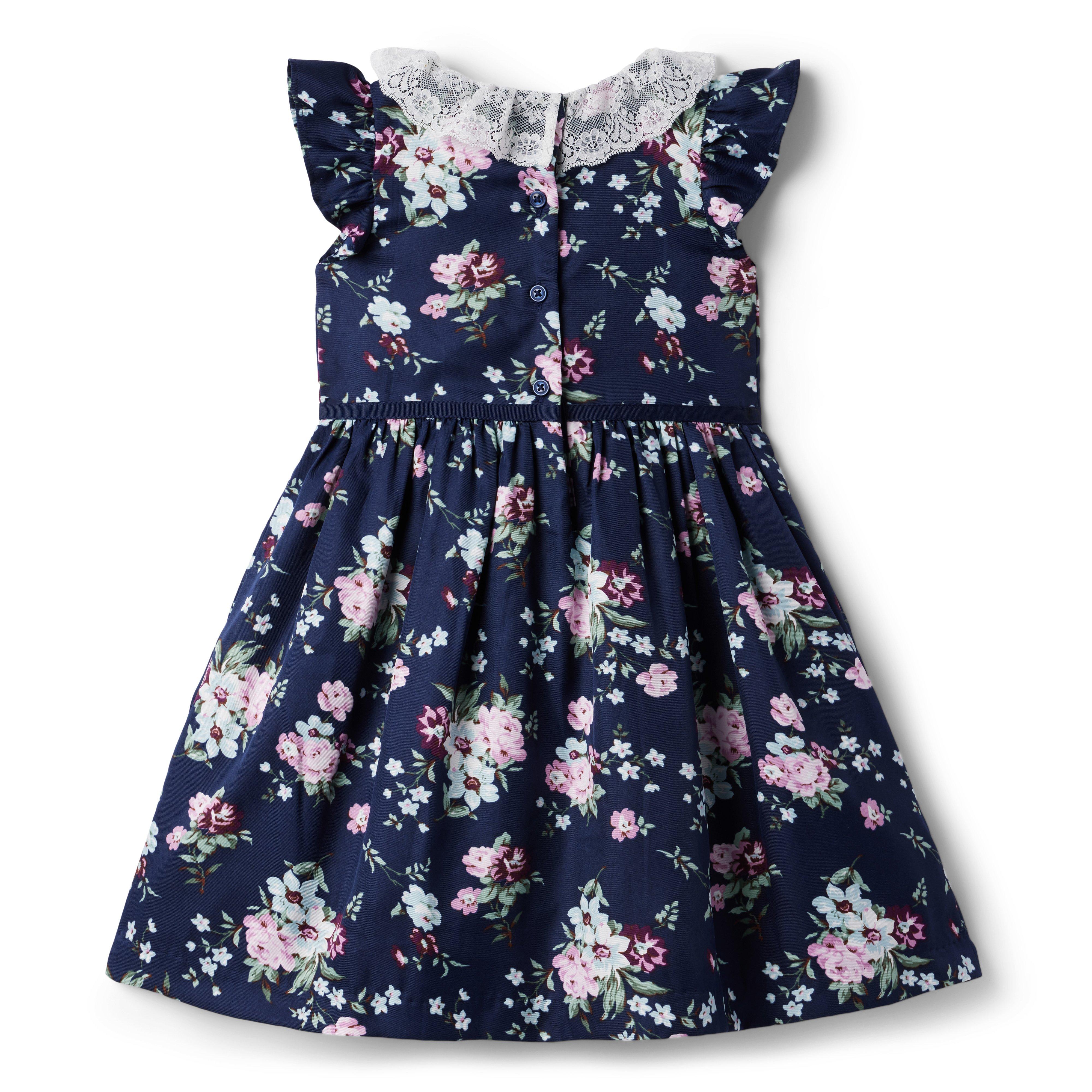 Floral Lace Collar Dress image number 1