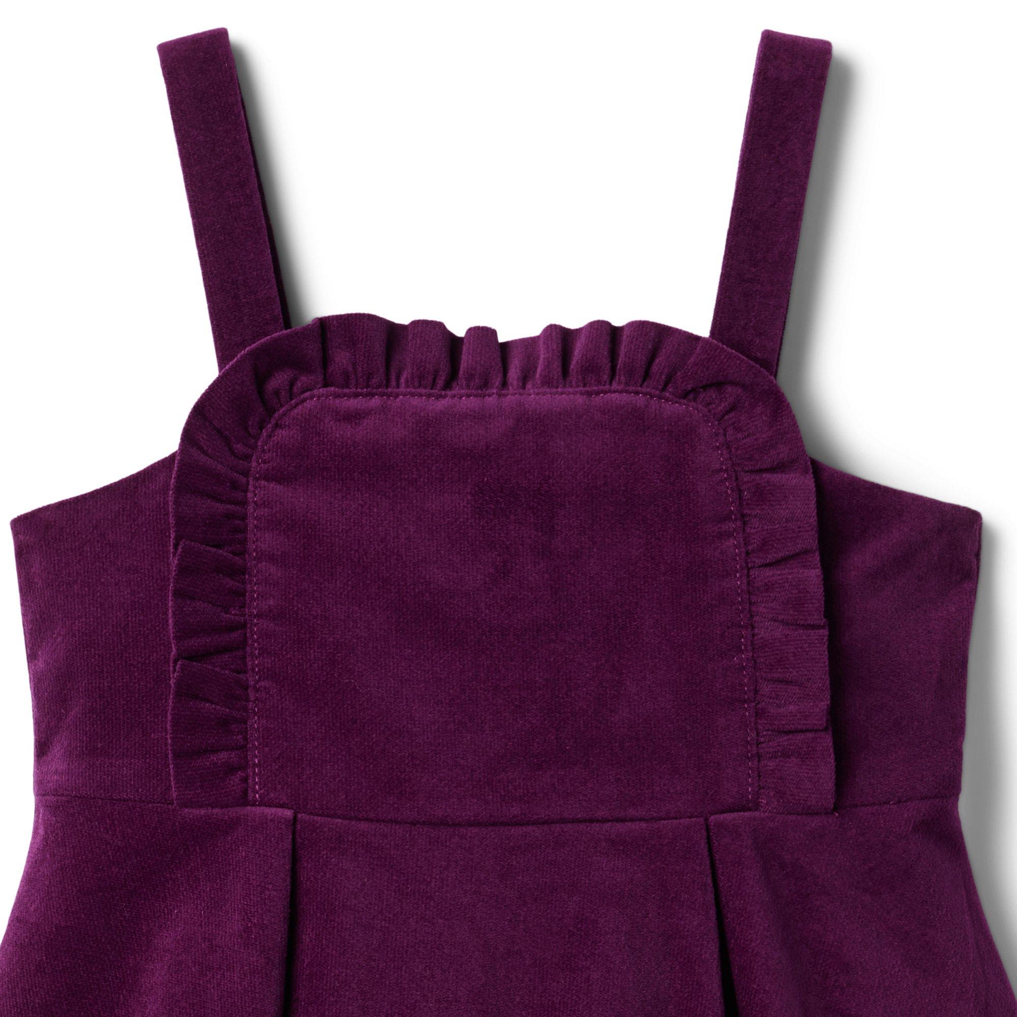 Corduroy Ruffle Jumper Dress image number 2