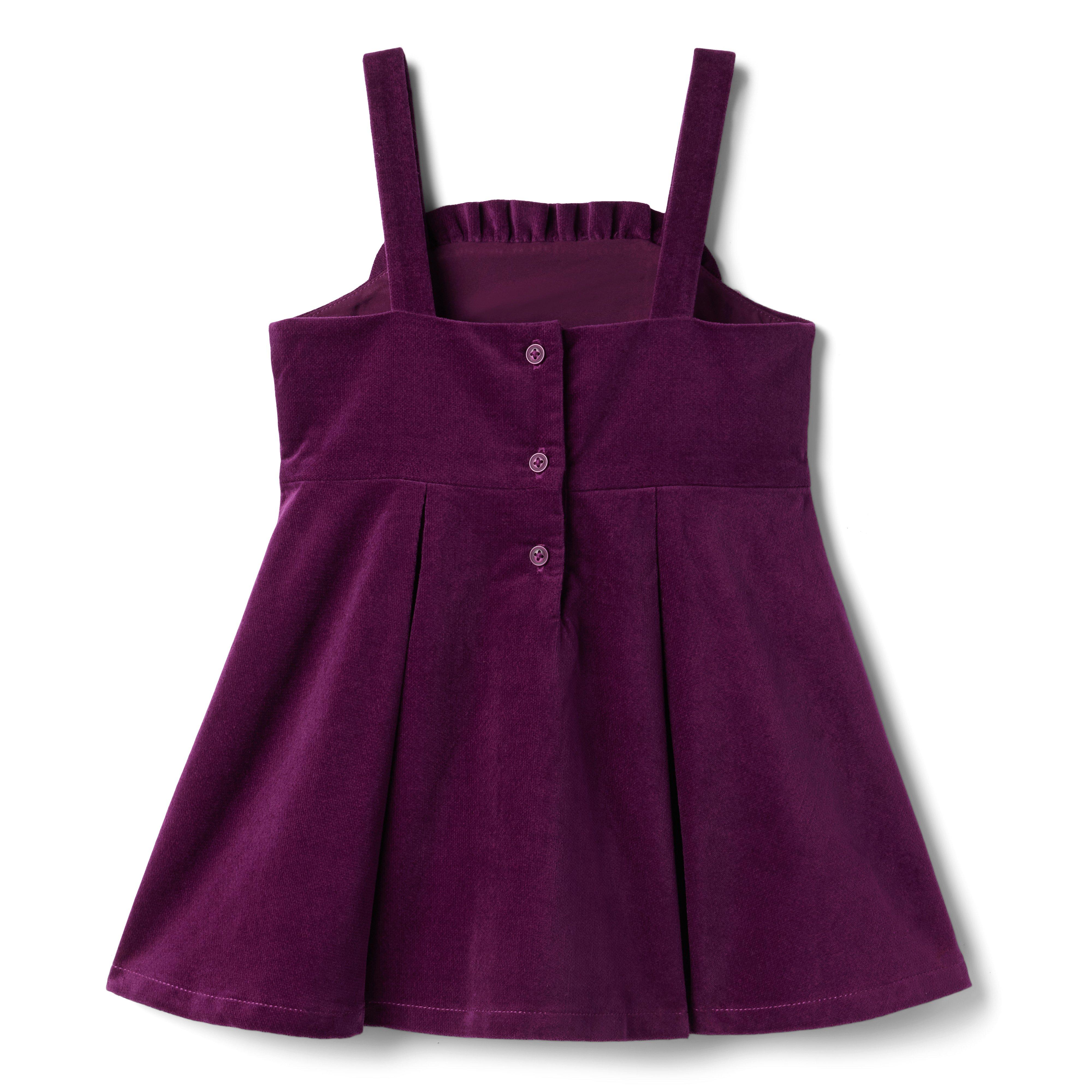 Corduroy Ruffle Jumper Dress image number 1